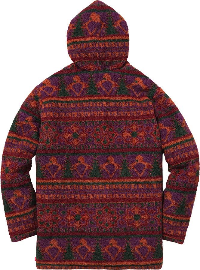 Supreme Supreme Sherpa Fleece Toggle Jacket Small Magenta Size US S / EU 44-46 / 1 - 6 Thumbnail