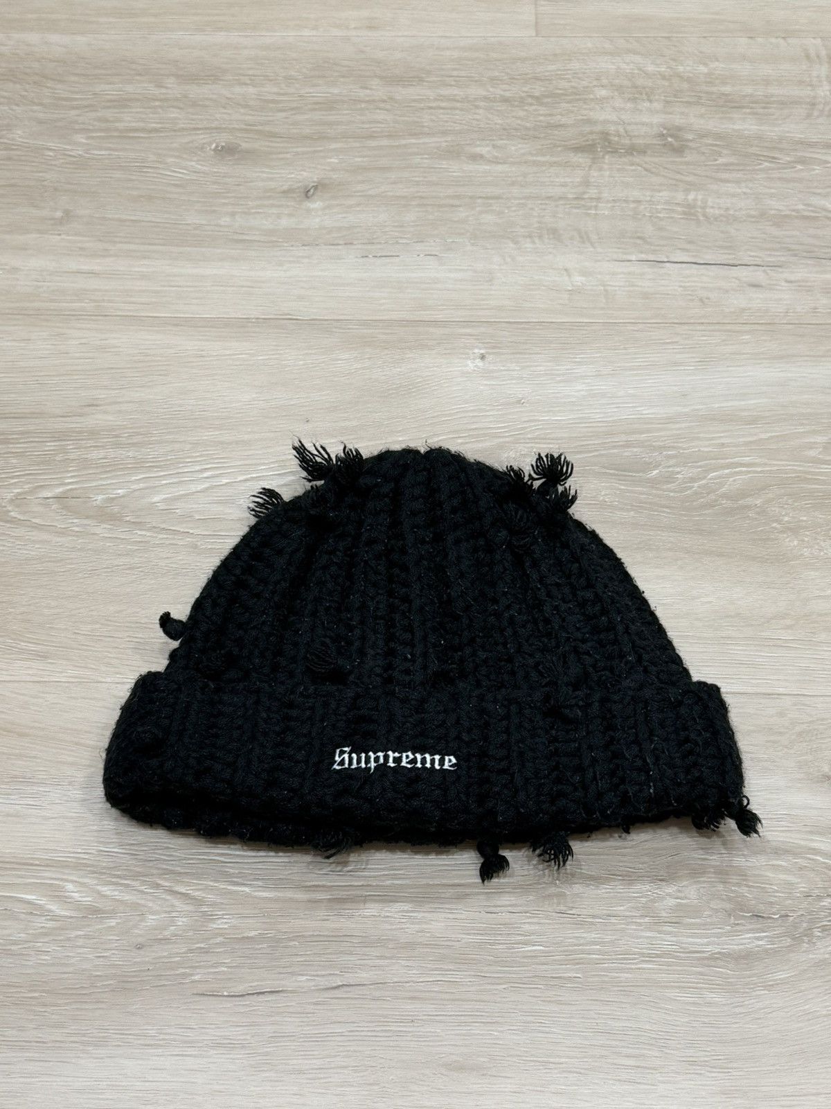 Supreme Supreme Hand Tied Beanie Black | Grailed
