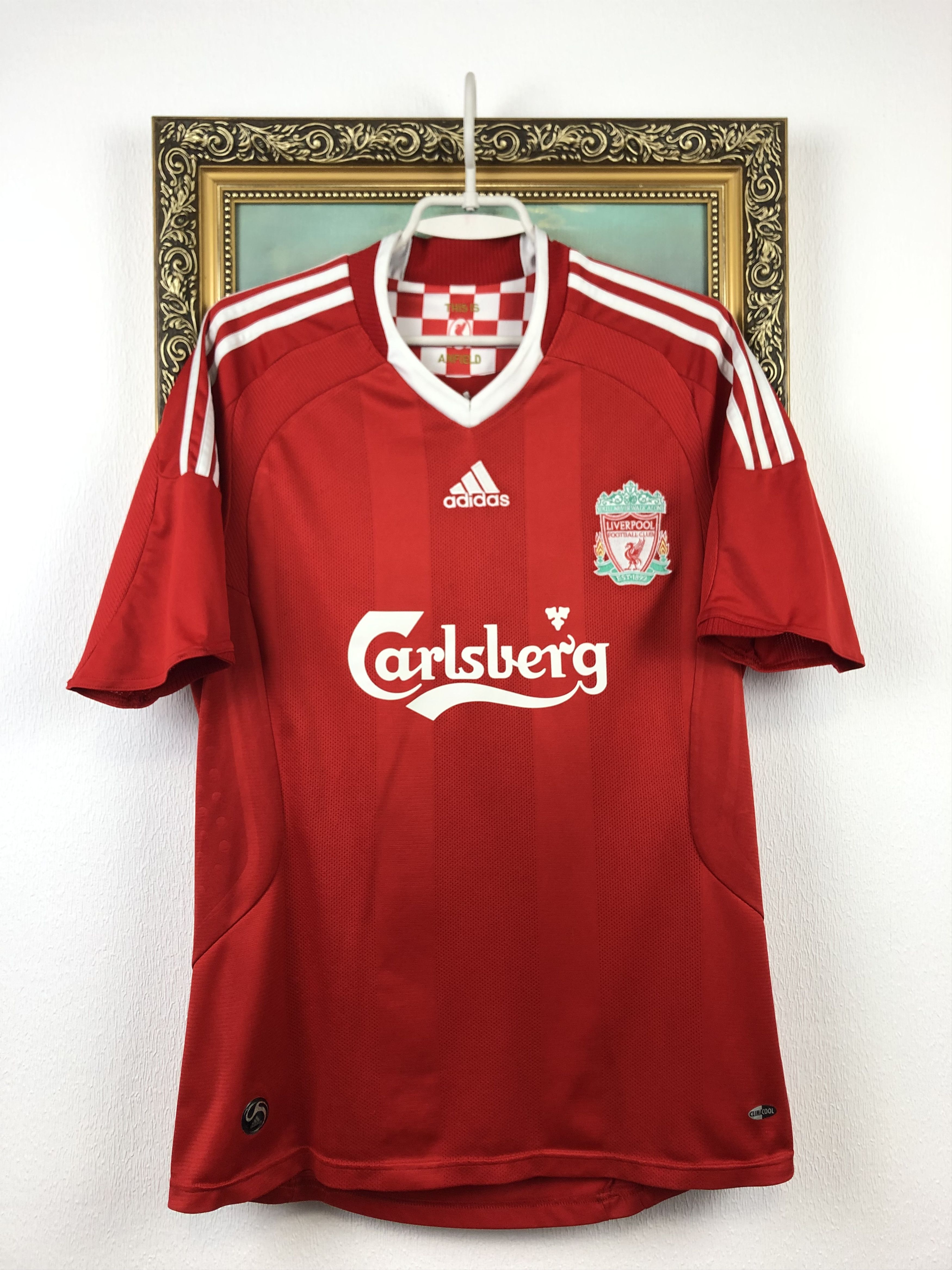 Vintage Liverpool football shirt 2008 Soccer #8 Gerrard Jersey Rare Size US M / EU 48-50 / 2 - 3 Thumbnail