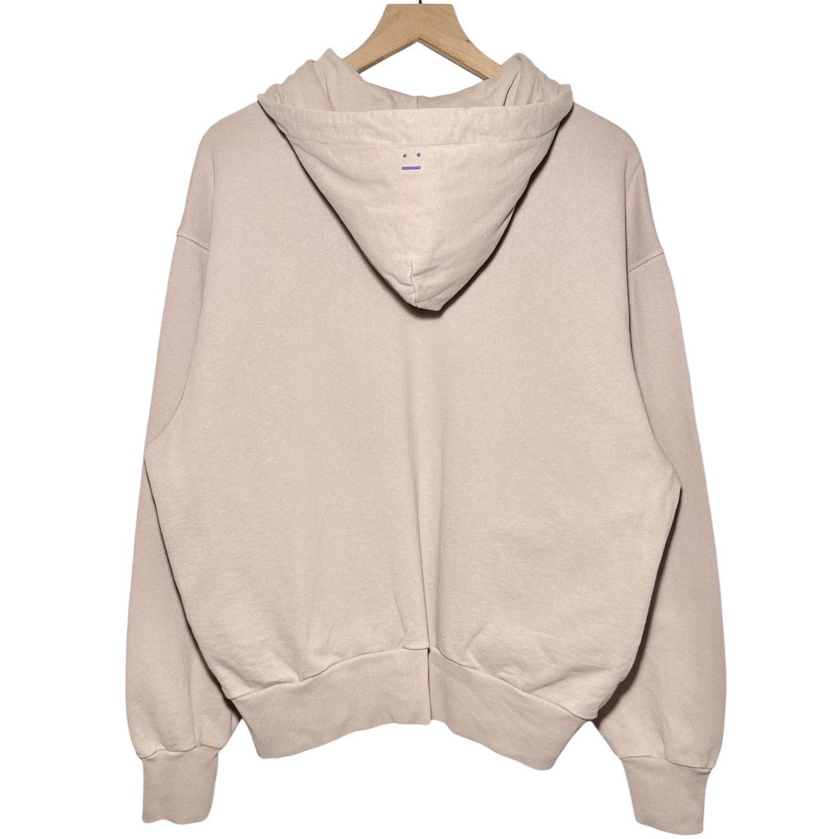 Acne Studios Acne Studios Fiah Face Patch Zip-Up Hoodie in Dusty Beige Size US XS / EU 42 / 0 - 2 Thumbnail