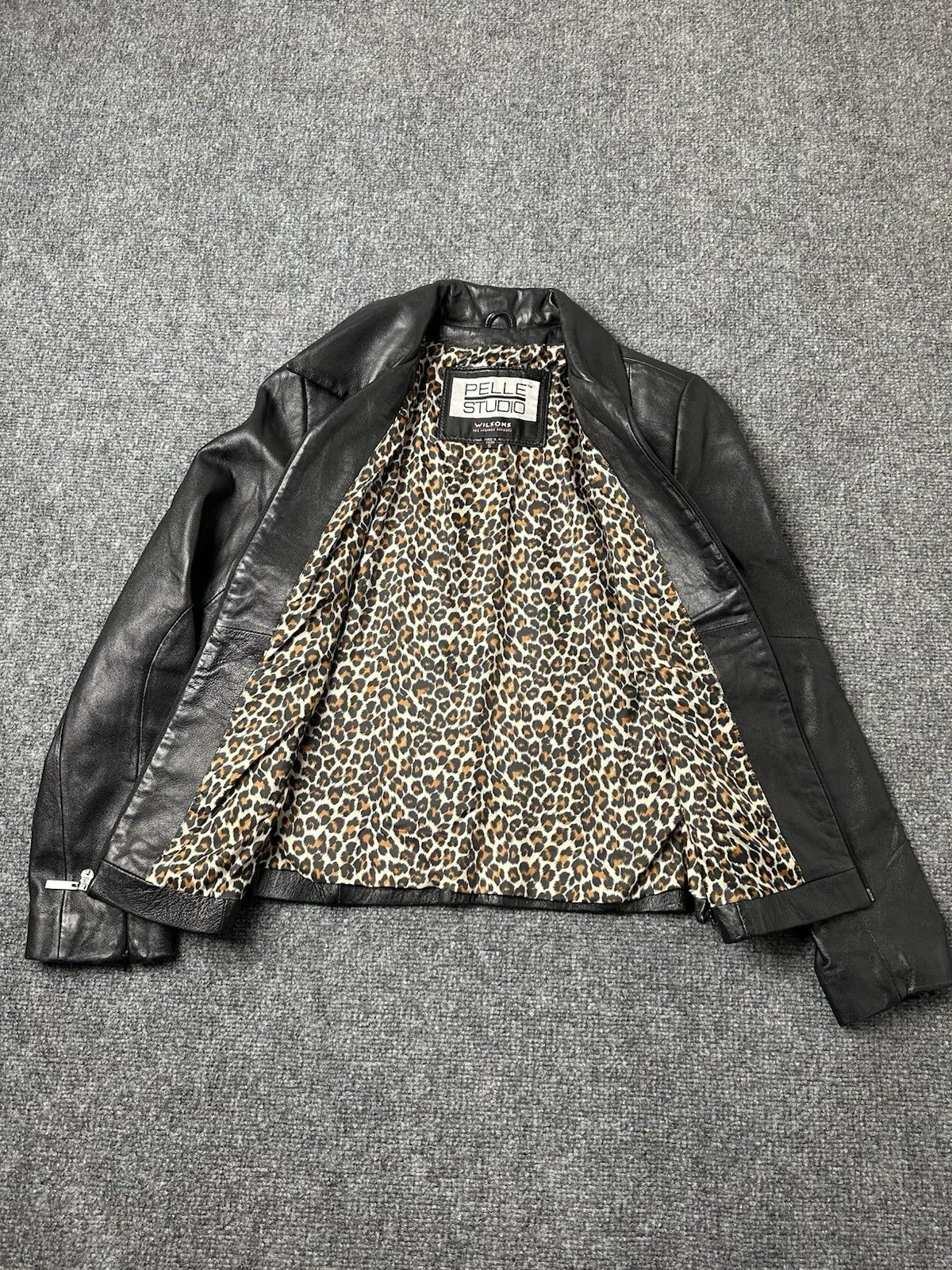 Wilsons Leather Womens Pelle Studio Wilsons Jacket Leopard Lined, Size S Size S / US 4 / IT 40 - 5 Thumbnail