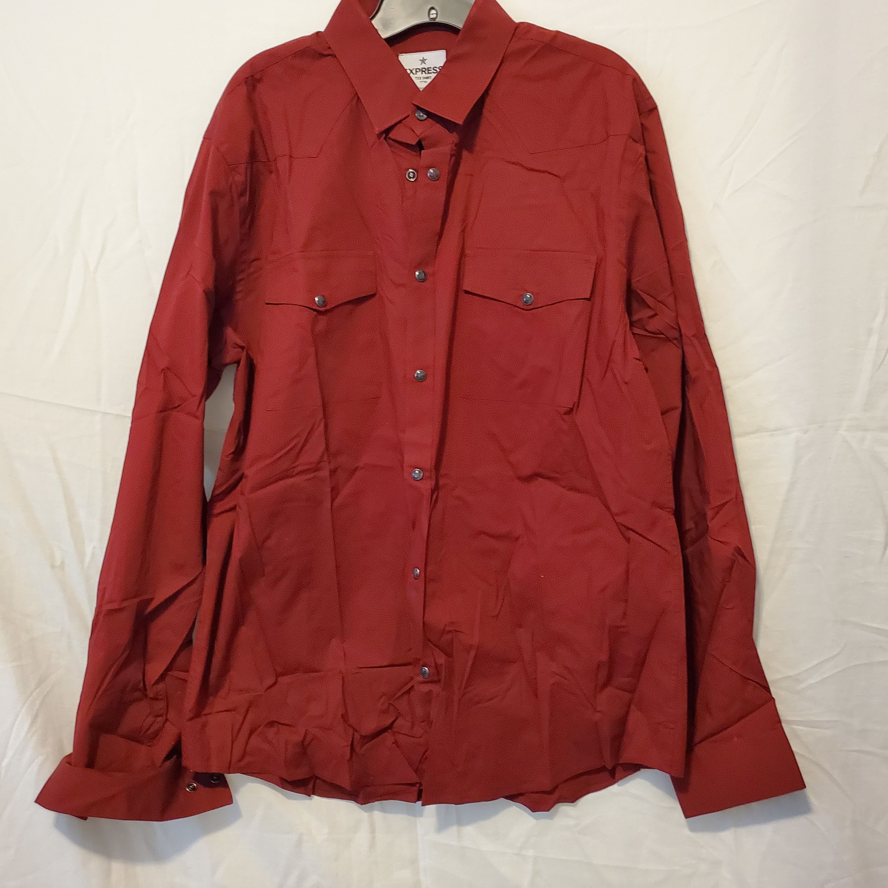 Express Express Men's XL Fitted Button shirt Size US XL / EU 56 / 4 - 1 Thumbnail