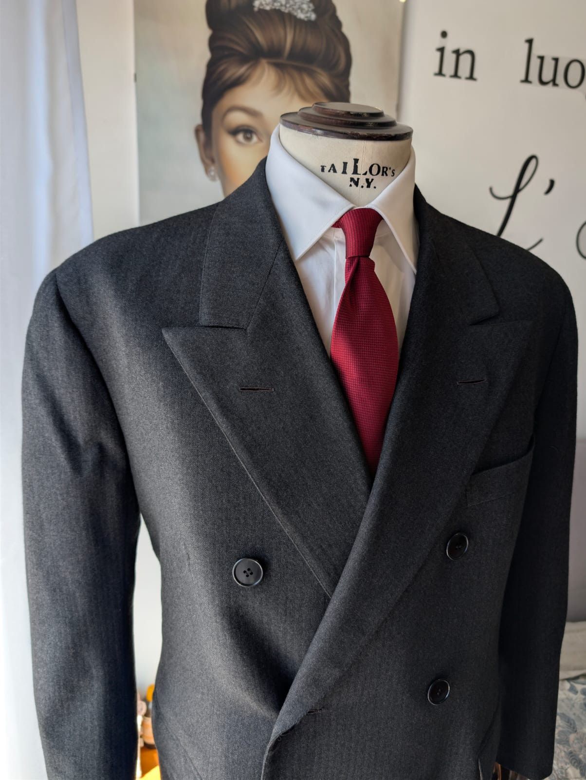 Vintage E.Ortenzi milano vintage bespoke doppiopetto size 54 Size US L / EU 52-54 / 3 - 2 Thumbnail