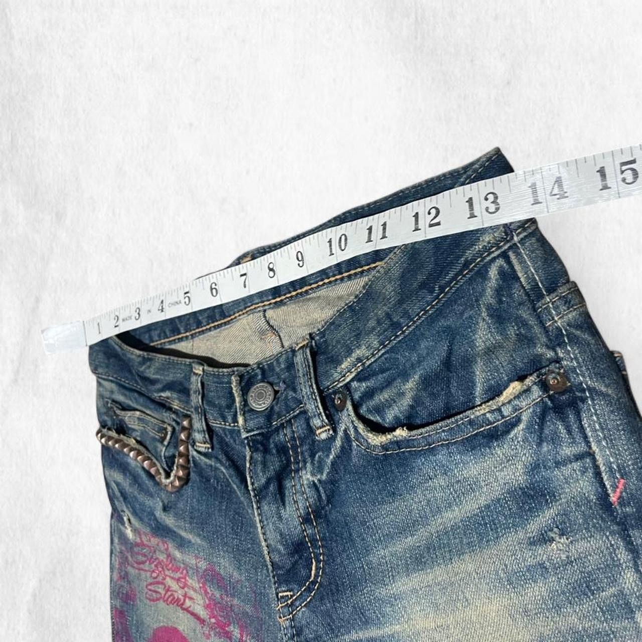 Hysteric Glamour RARE Hysteric Glamour x Destroy All Monster 👿 lowrise jeans Size 26" / US 2 / IT 38 - 4 Thumbnail
