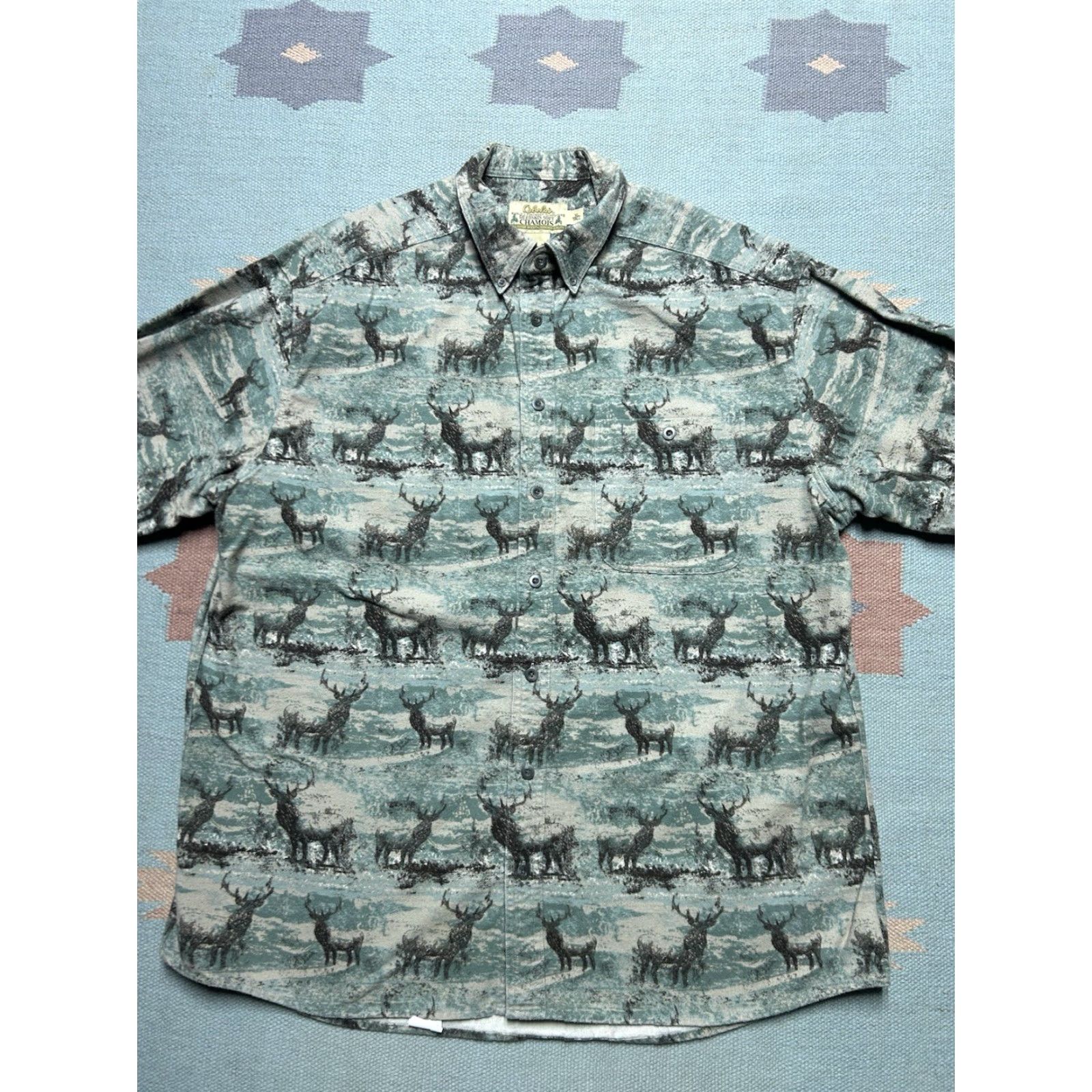 Vintage VINTAGE Cabela's Long Sleeve Button Shirt Deer Print Deerskin Chamois XL Tall Mens Size US XL / EU 56 / 4 - 3 Thumbnail