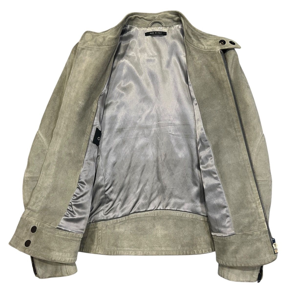Gucci GUCCI 2004AW TOM FORD Suede Cow Leather Bliker Single Jacket Size US M / EU 48-50 / 2 - 3 Thumbnail
