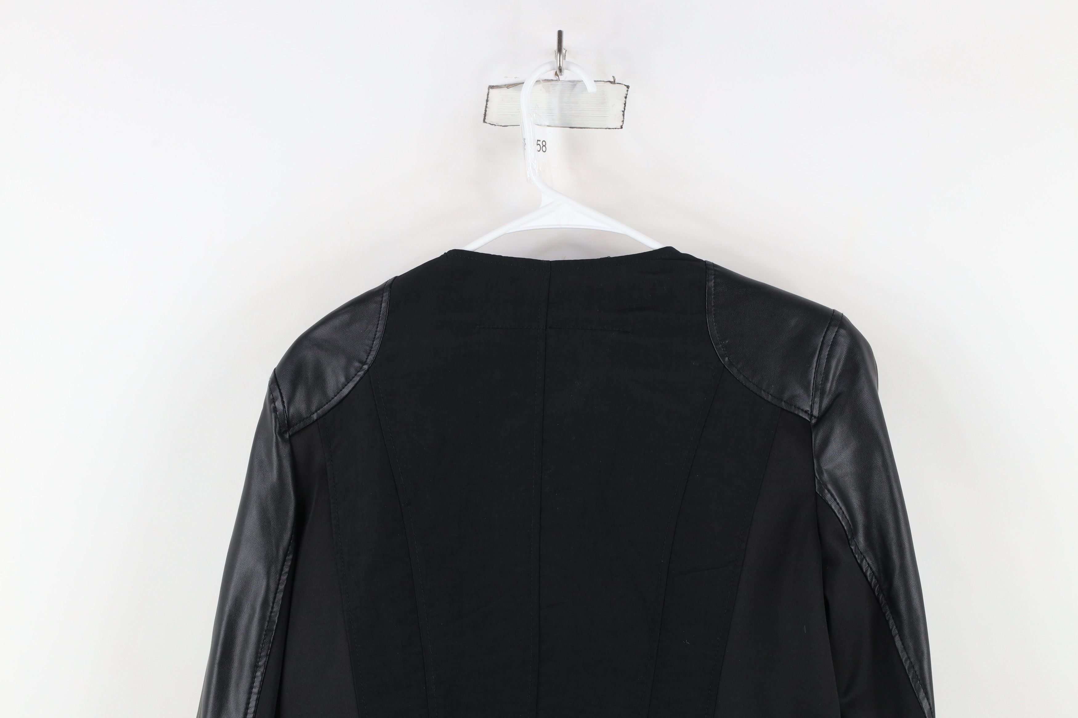 Vintage Vintage Cache Asymmetrical Zip Cropped Motorcycle Jacket Size L / US 10 / IT 46 - 13 Thumbnail