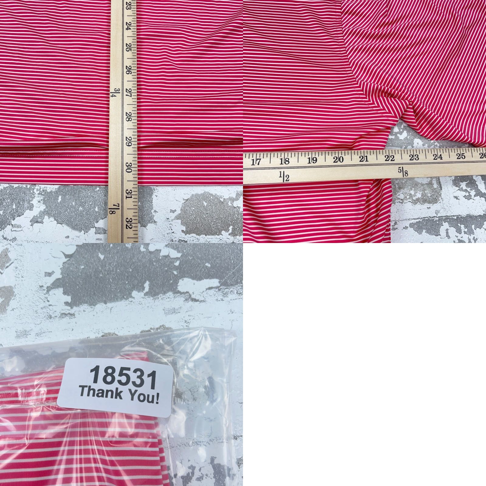 Footjoy FootJoy Polo Shirt Men L Pink Striped Performance Golf Wicking Quick Dry Apparel Logo Short Sleeve Polo Mens Size US L / EU 52-54 / 3 - 8 Thumbnail