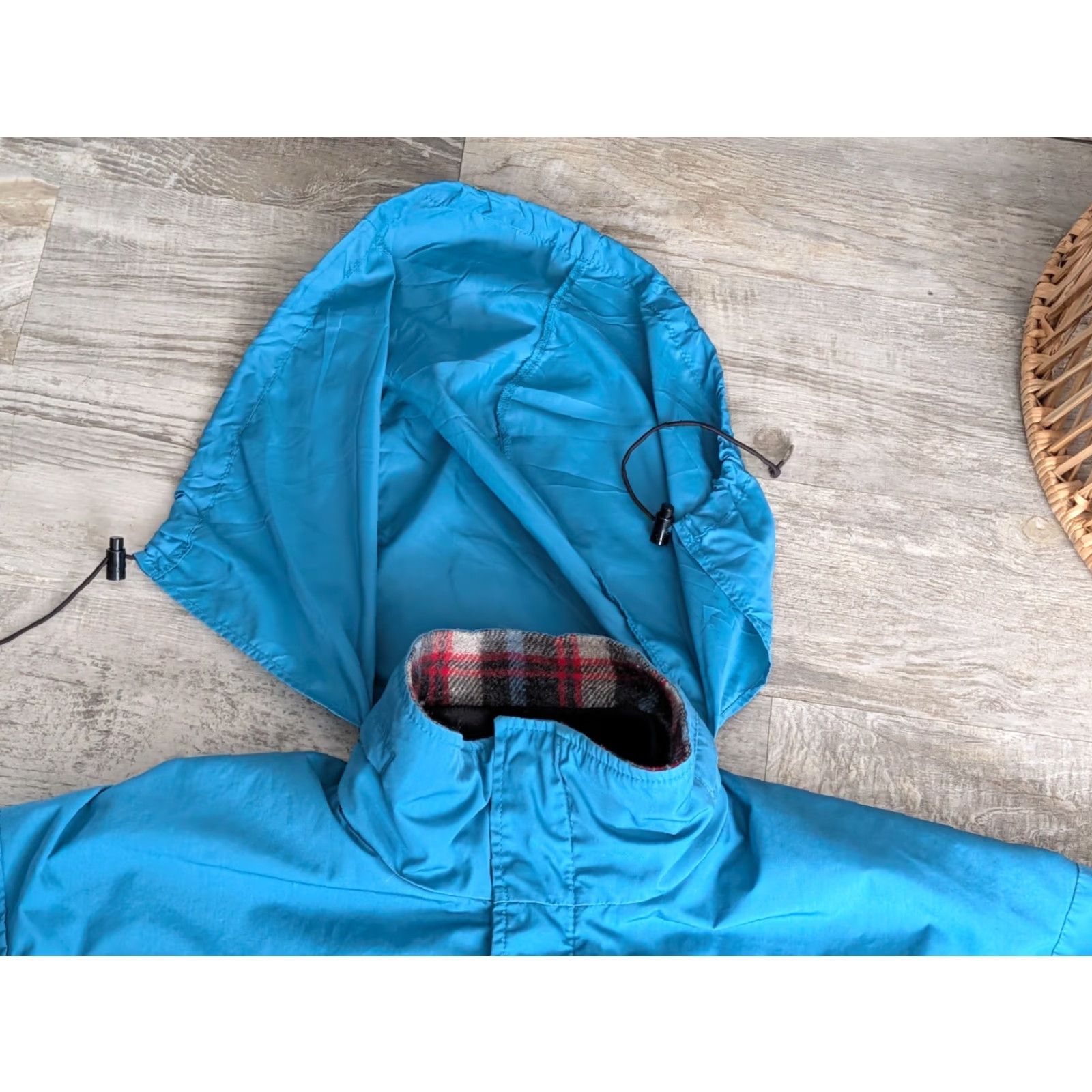 Vintage Vtg Woolrich Jacket Womens Sz M Wool Lined Coat Chore Wind Rain USA Made Teal Size M / US 6-8 / IT 42-44 - 2 Thumbnail