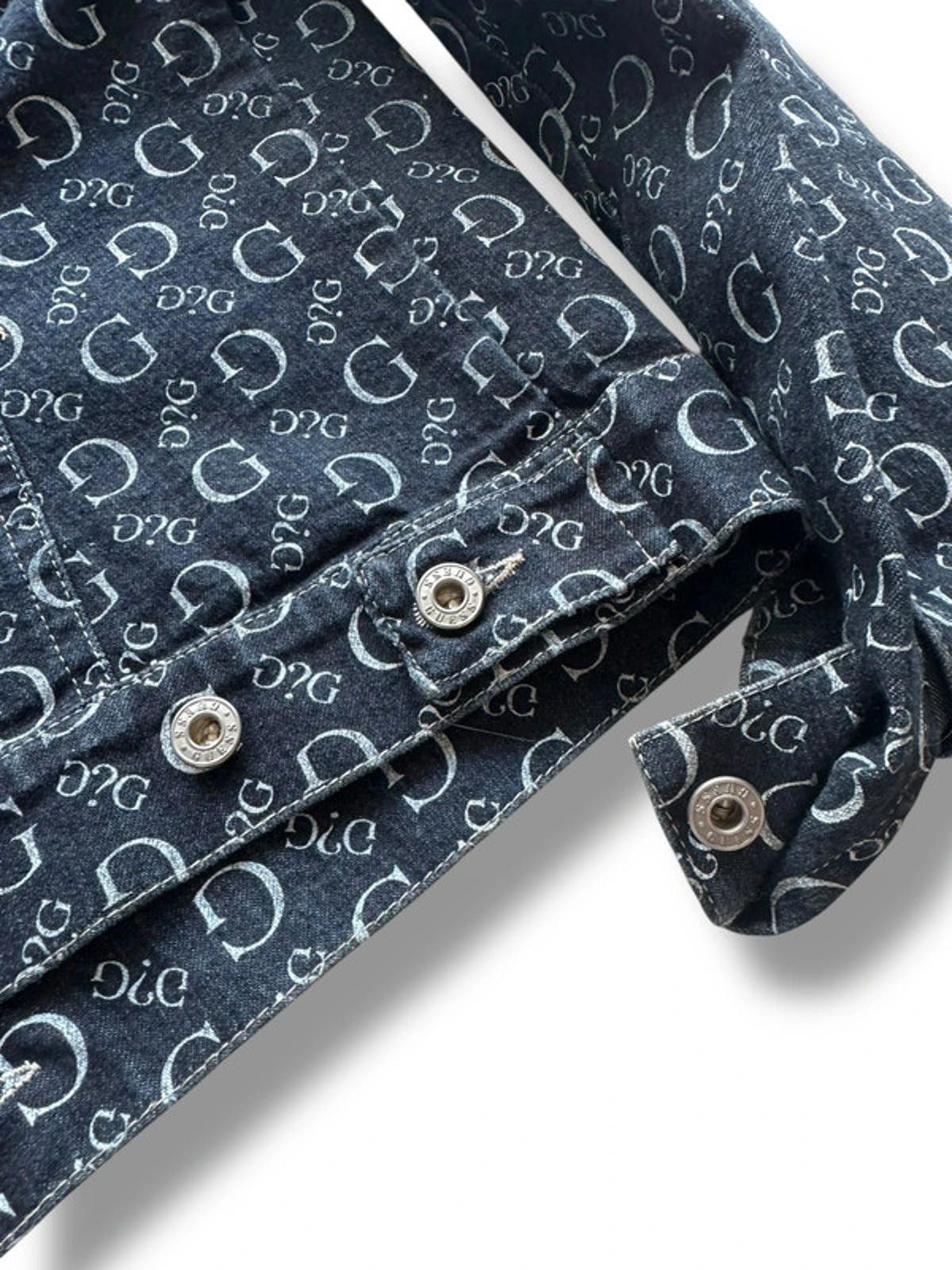 Guess Guess Women’s Logo Denim Jacket Size L Best Fits M UK 12–14 Size M / US 6-8 / IT 42-44 - 6 Thumbnail