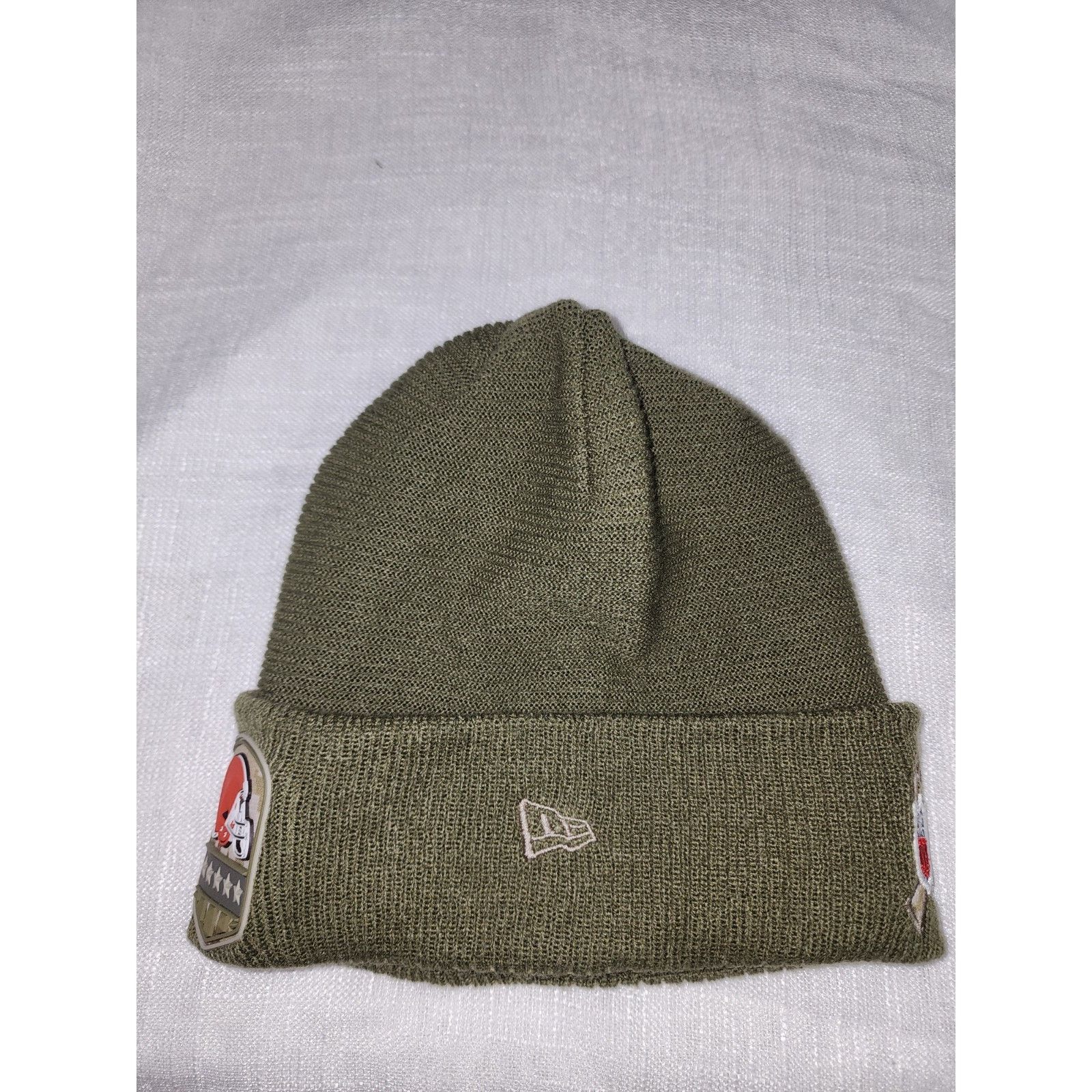 New Era NFL Cleveland Browns NewEra 2019 Sideline Cuffed Knit Hat Size ONE SIZE - 4 Thumbnail