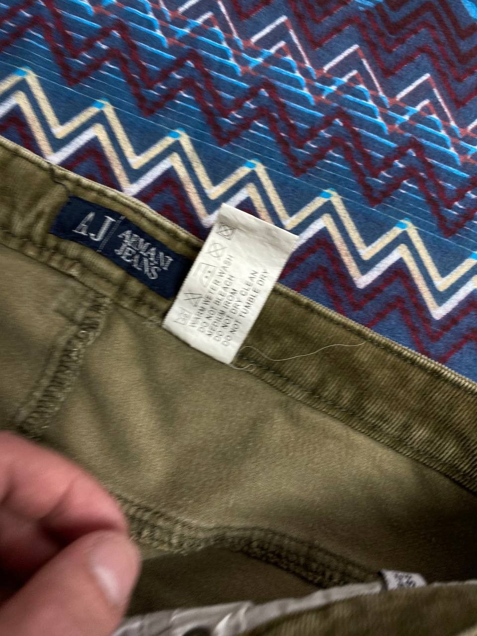 Armani × Giorgio Armani × Vintage Vintage Velvet Pants Armani Jeans Luxury Rare Size US 30 / EU 46 - 3 Thumbnail