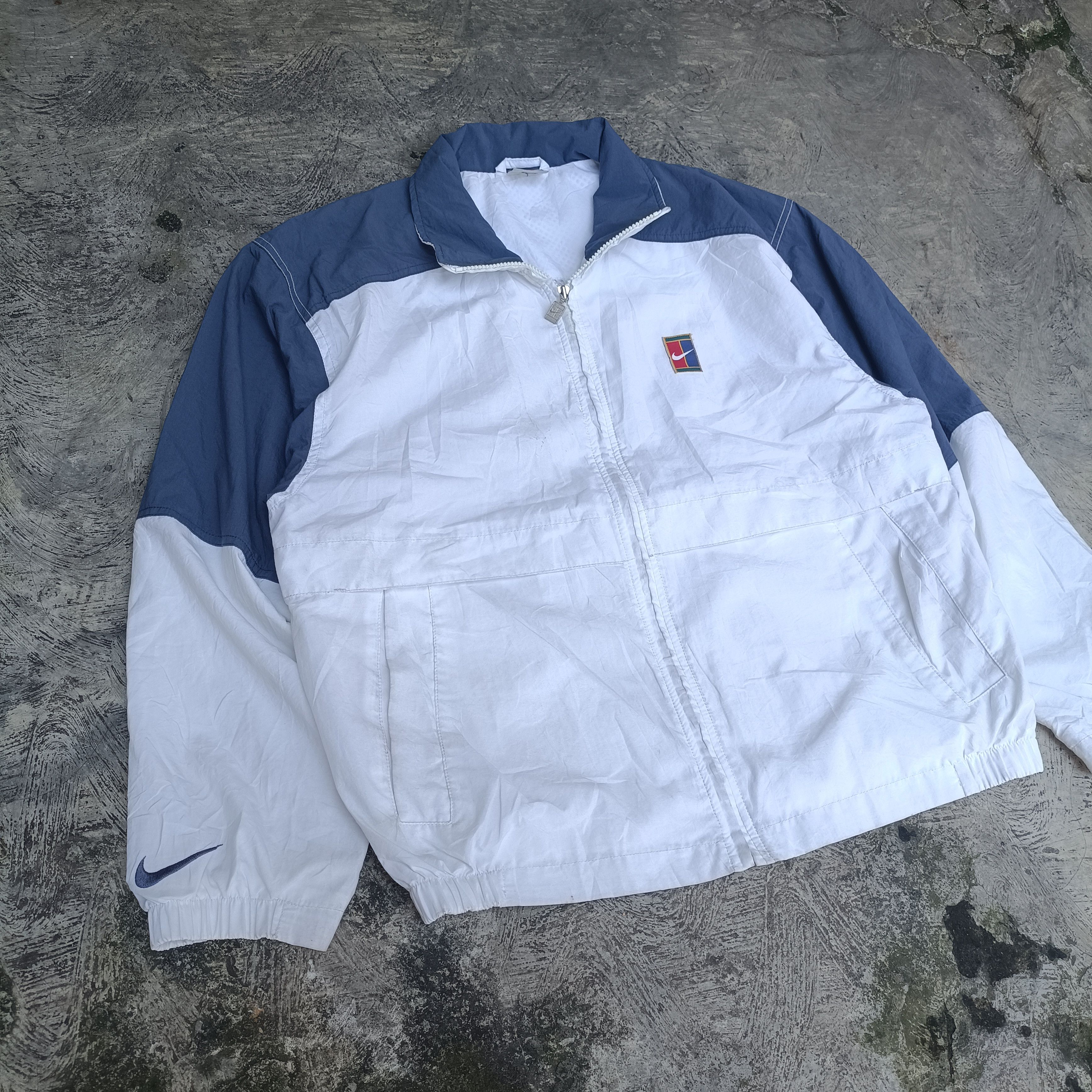 Nike Vintage Nike Court Windbreaker jacket Andre Agassi Size US L / EU 52-54 / 3 - 2 Thumbnail