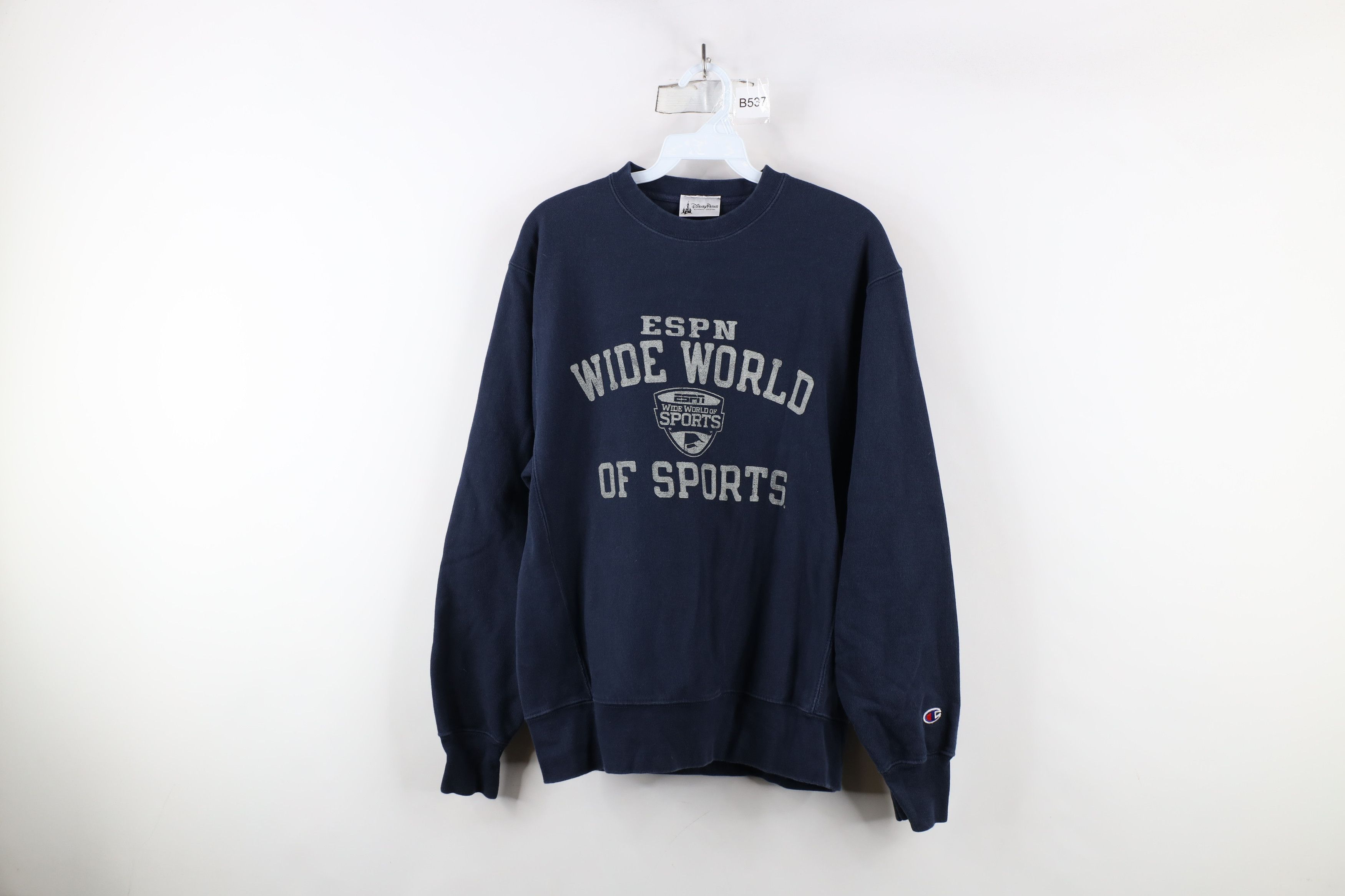 Champion × Vintage Vintage 90s Y2K Champion Reverse Weave Sweatshirt Blue Size US S / EU 44-46 / 1 - 1 Thumbnail