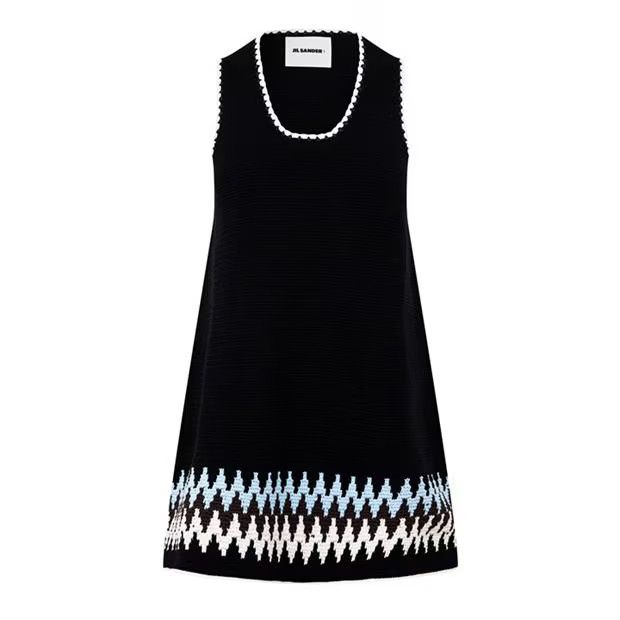 Jil Sander o1g2r1mq1024 Mini Dress in Multicolor Size S / US 4 / IT 40 - 1 Thumbnail