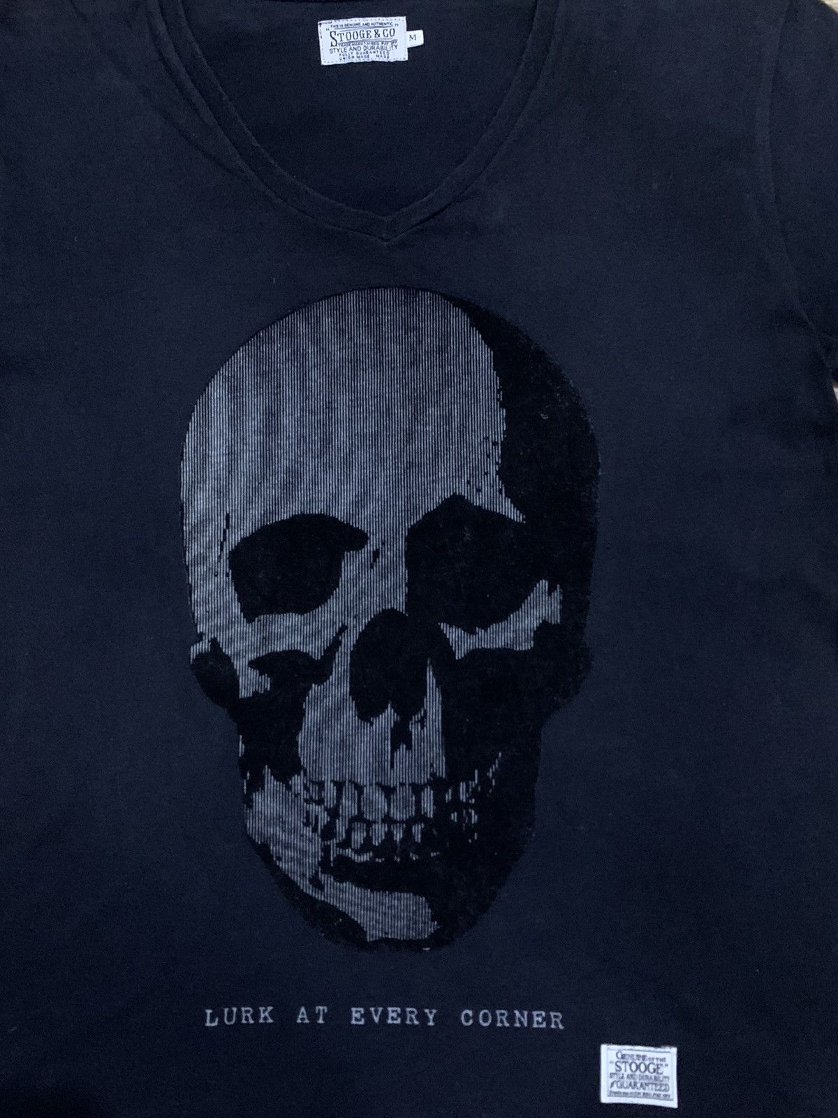 If Six Was Nine × Japanese Brand Vintage Stooge & Co Punk Skull Tshirt Size US M / EU 48-50 / 2 - 3 Thumbnail