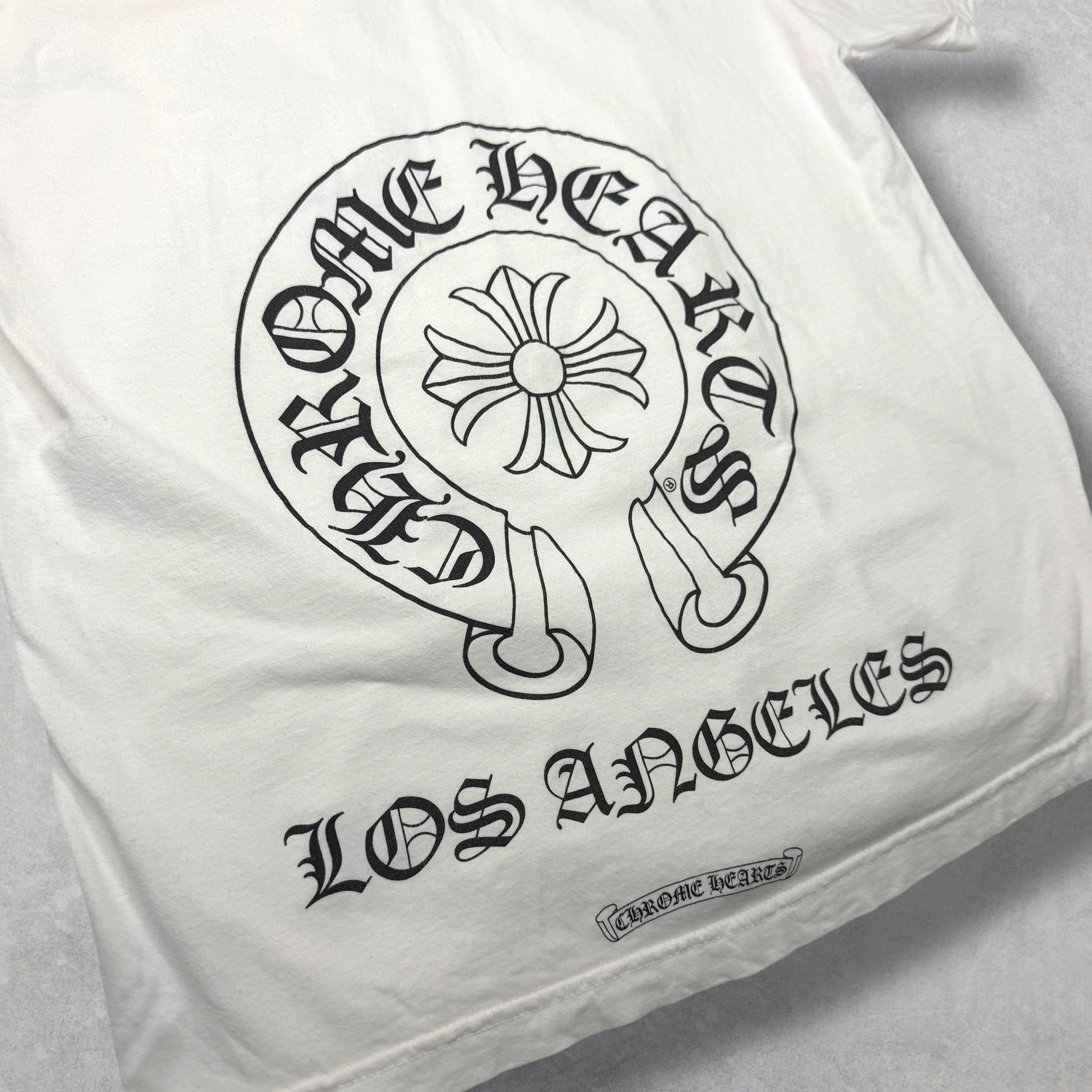 Chrome Hearts Chrome Hearts Los Angeles Horseshoe White Tee XL Size US XL / EU 56 / 4 - 3 Thumbnail