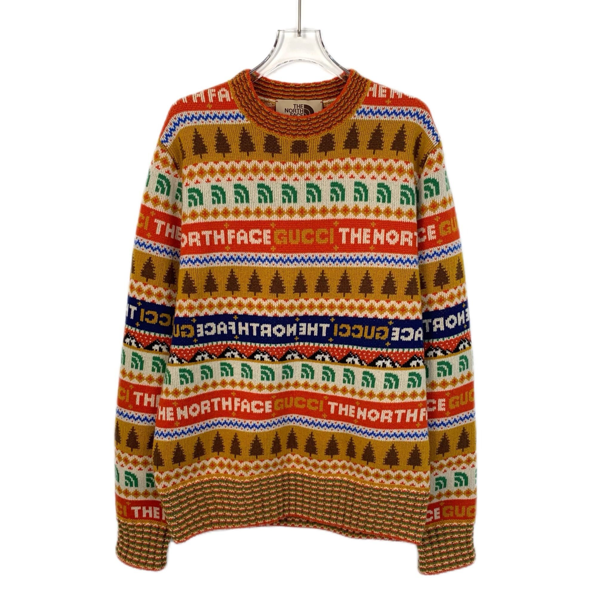 Gucci The North Face X Gucci Multicolor Wool Sweater Unisex Made I Size S / US 4 / IT 40 - 1 Thumbnail