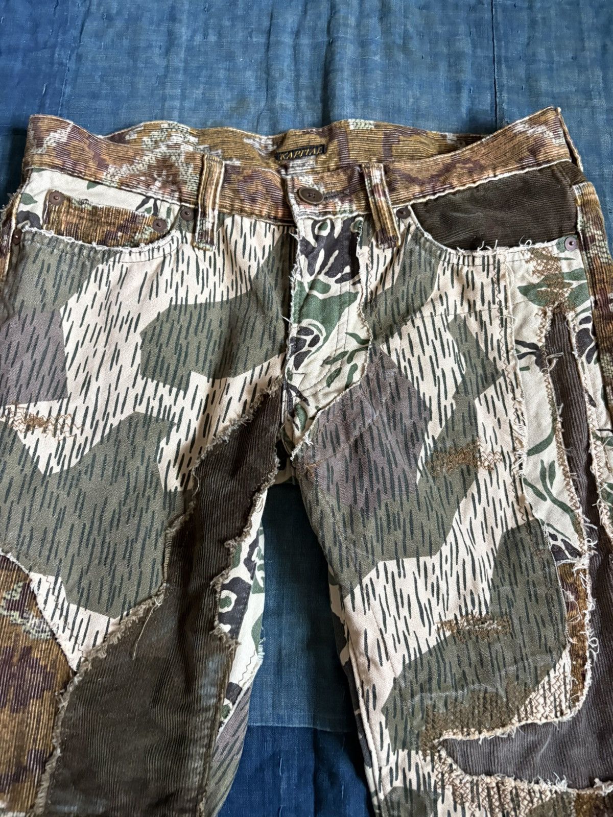 Kapital Kountry KOUNTRY Repair Mixed Pattern Corduroy Patchwork Jeans Size US 30 / EU 46 - 3 Thumbnail