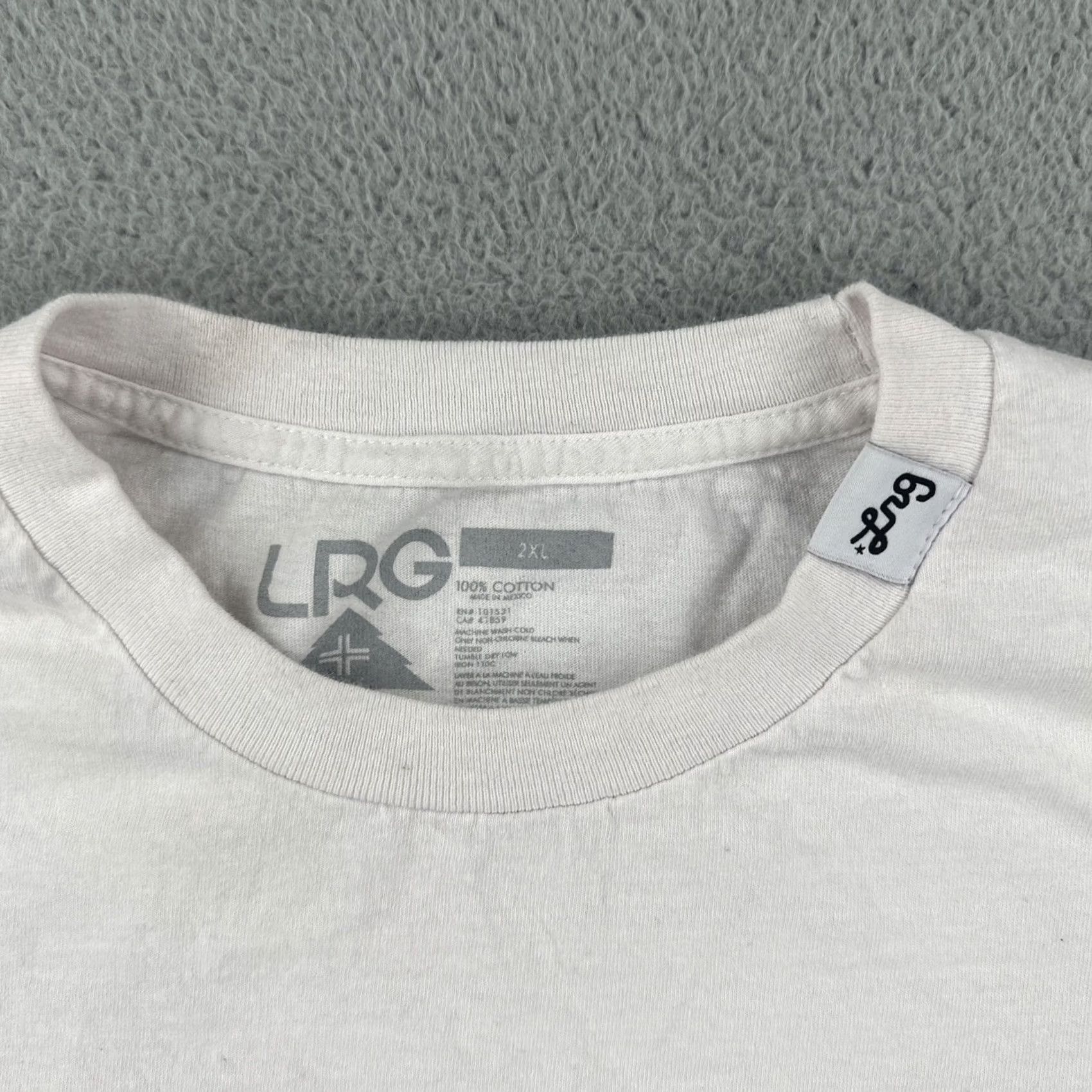 Vintage LRG T Shirt Mens White 2XL Hip Hop Streetwear Crew Neck Short Sleeve Size US XXL / EU 58 / 5 - 7 Thumbnail