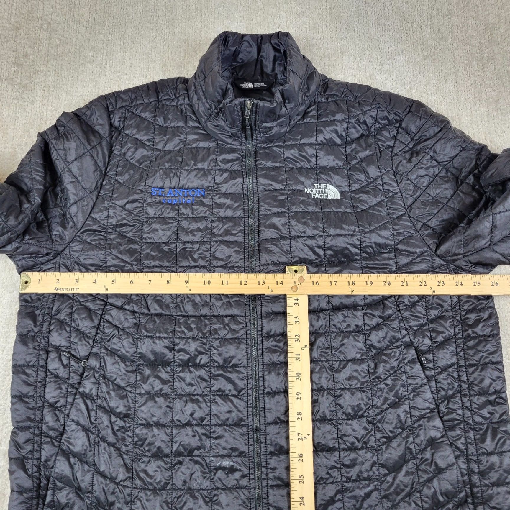 The North Face The North Face Puffer Jacket Mens 2XL Black Full Zip Quilted Packable Thermoball Jacket Size US XXL / EU 58 / 5 - 5 Thumbnail
