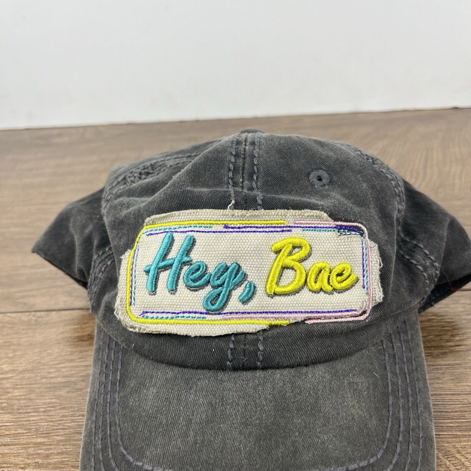 Other Hey Bae Hat Bae Hat Gray Adjustable Hat Gray Adult Size Hat Size ONE SIZE - 9 Thumbnail