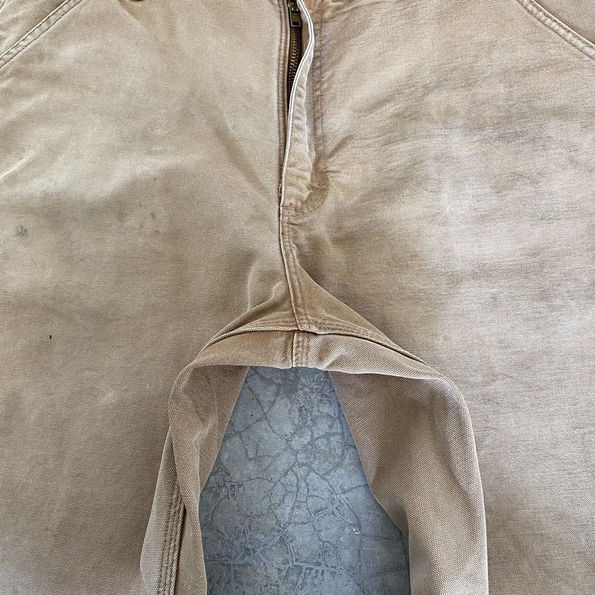 Carhartt Vintage Carhartt Faded Tan Dirty Carpenter Workwear Pants Size US 36 / EU 52 - 13 Thumbnail
