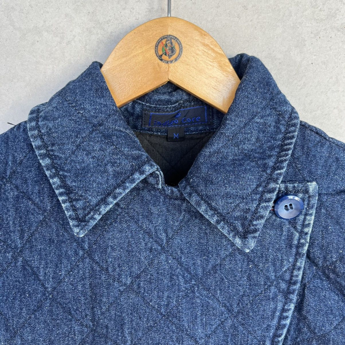 Other Vintage 90s Navy Quilted Denim Jacket Size M Size US M / EU 48-50 / 2 - 4 Thumbnail