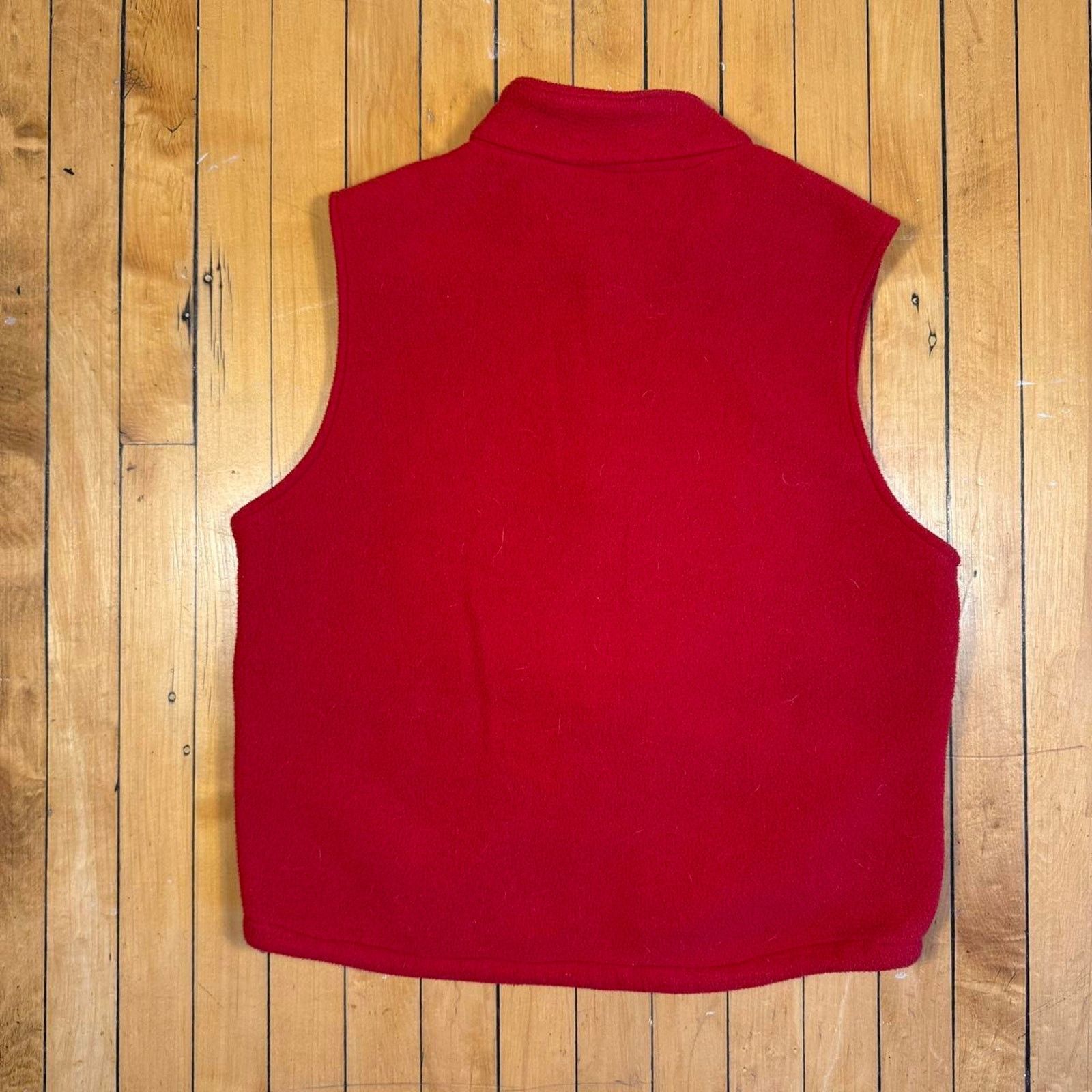 Vans Red vans fleece vest skater Size US L / EU 52-54 / 3 - 3 Thumbnail