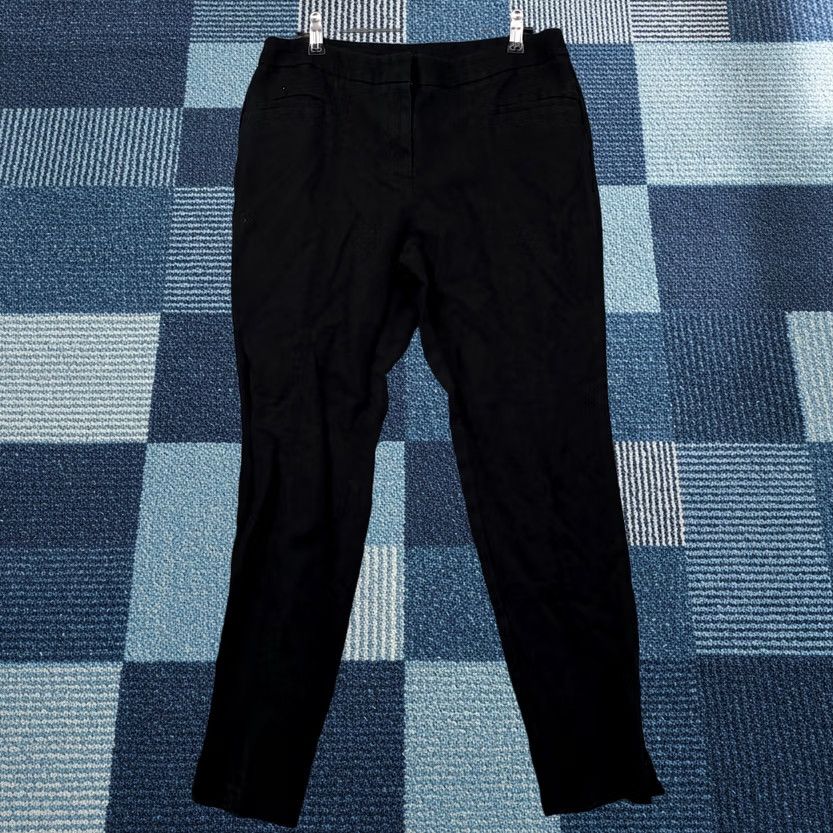 Anne Klein Anne Klein Womens Pants 8 Black Chino Flat Front Mid Rise Casual Ankle Size 30" / US 8 / IT 44 - 1 Thumbnail