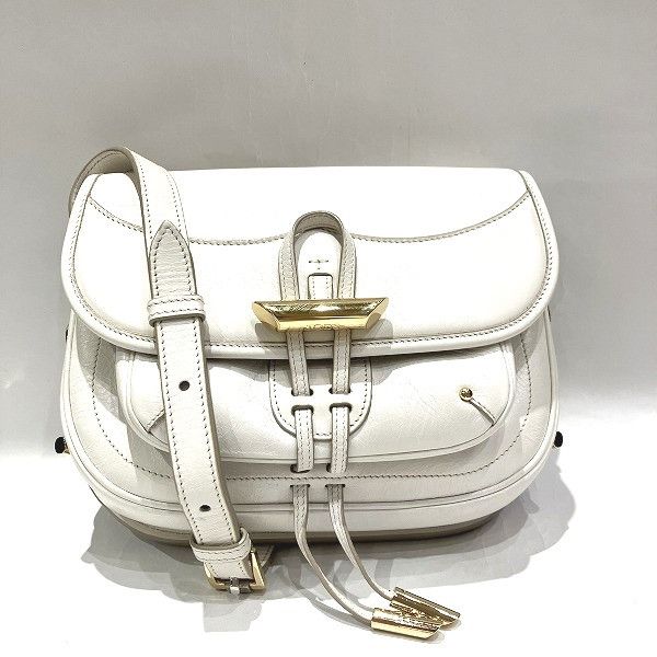 image of Tods Tod's Leather Crossbody Bag in White, Women's