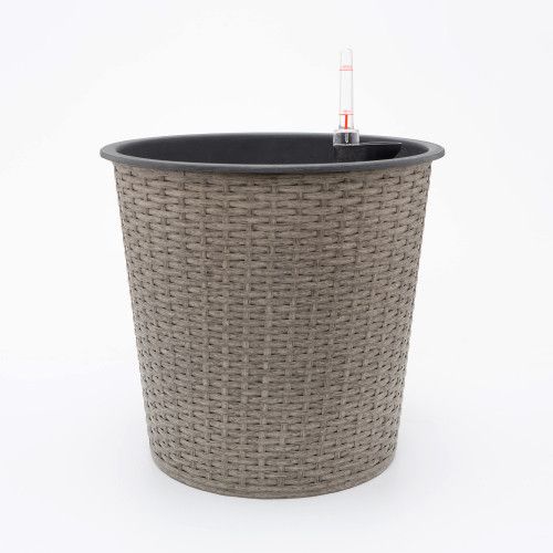 Designer × Homemade 13 in.Gray Wicker Self-watering Planter Size US L / EU 52-54 / 3 - 1 Thumbnail
