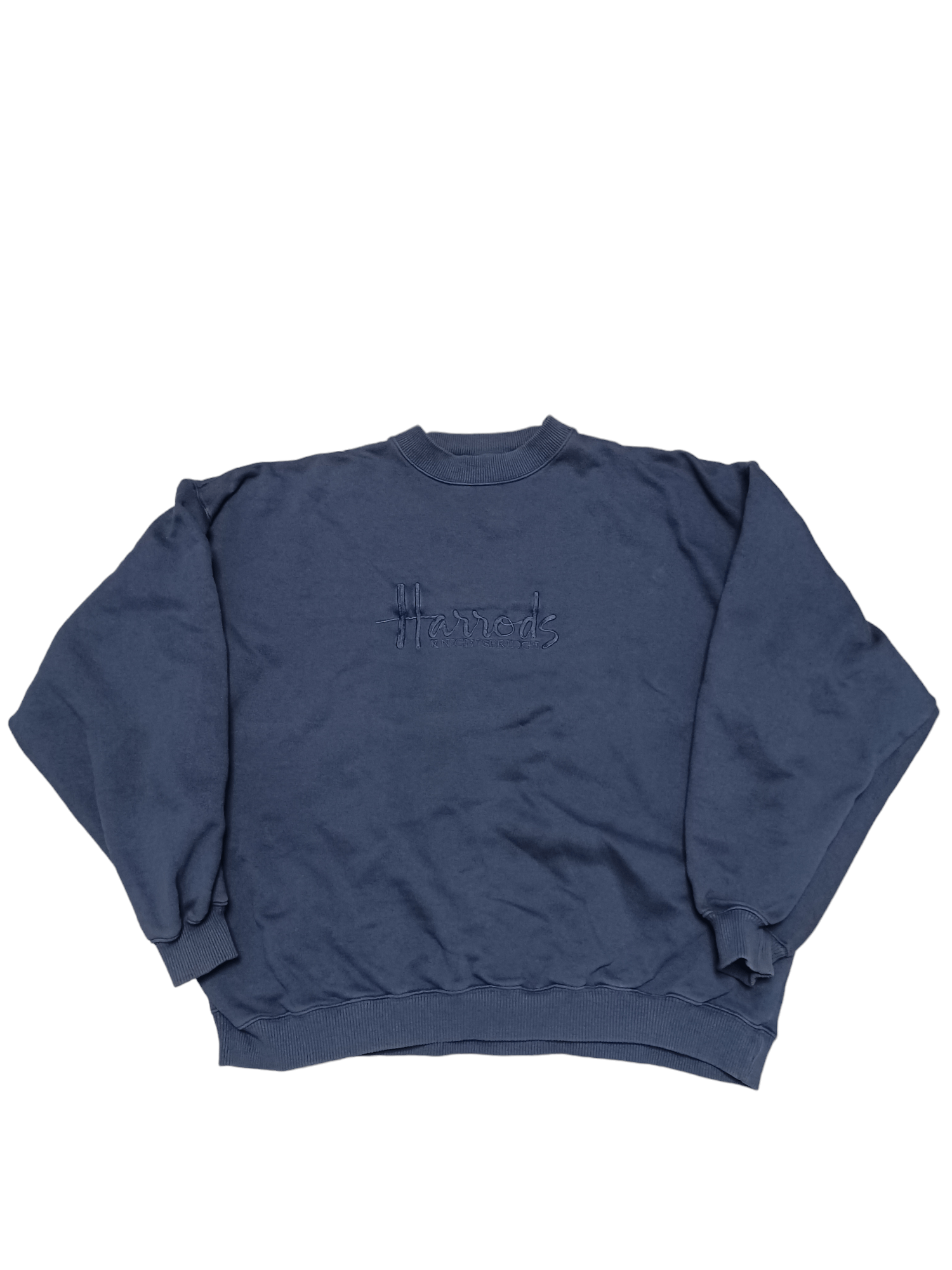 Harrods Knitsbridge Vintage Luxury Shop London Sweatshirt in Blue, Men's (Size Xl)