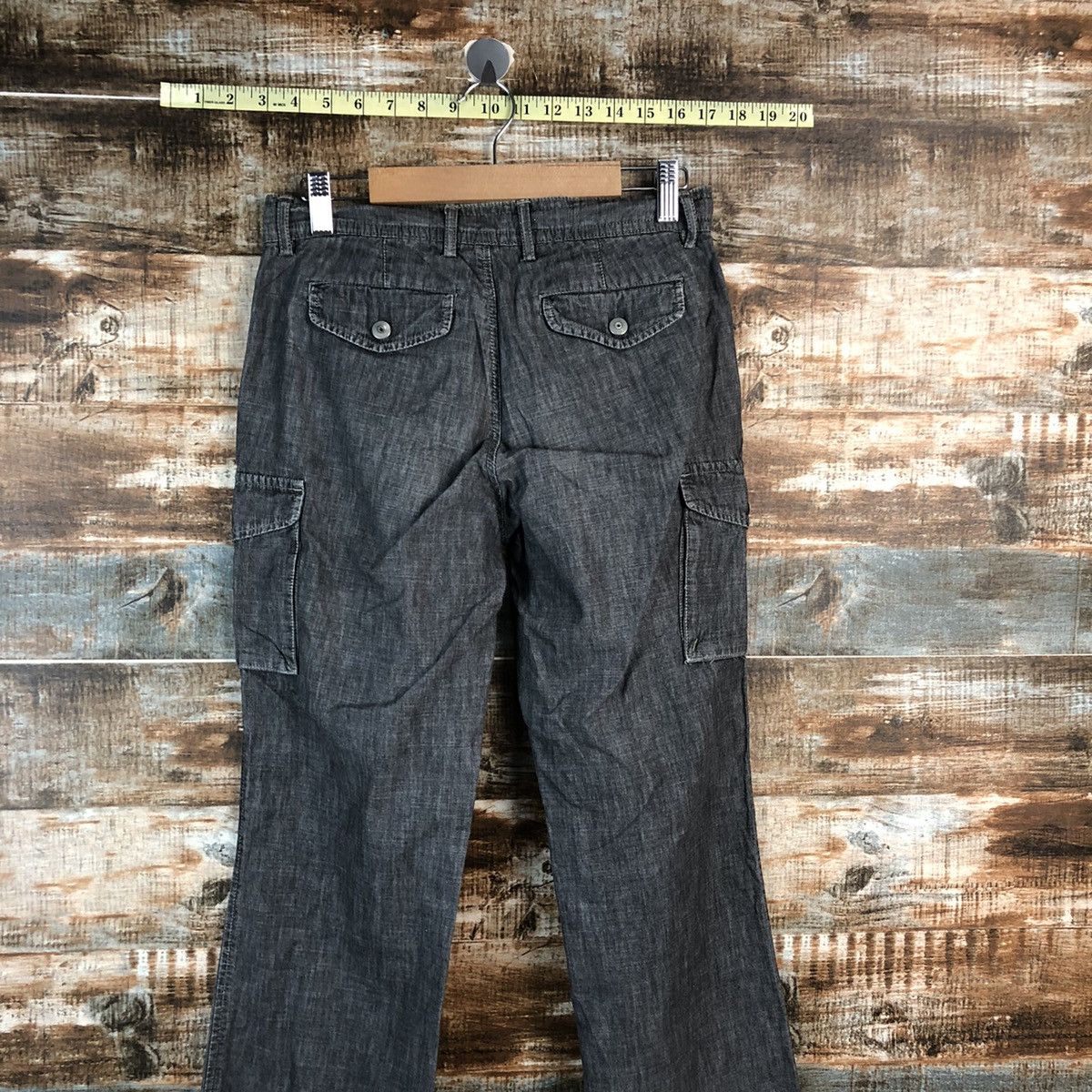 Japanese Brand Et Boite Grey Cargo utility Multipocket Pants #A2438 Size 27" / US 4 / IT 40 - 16 Thumbnail