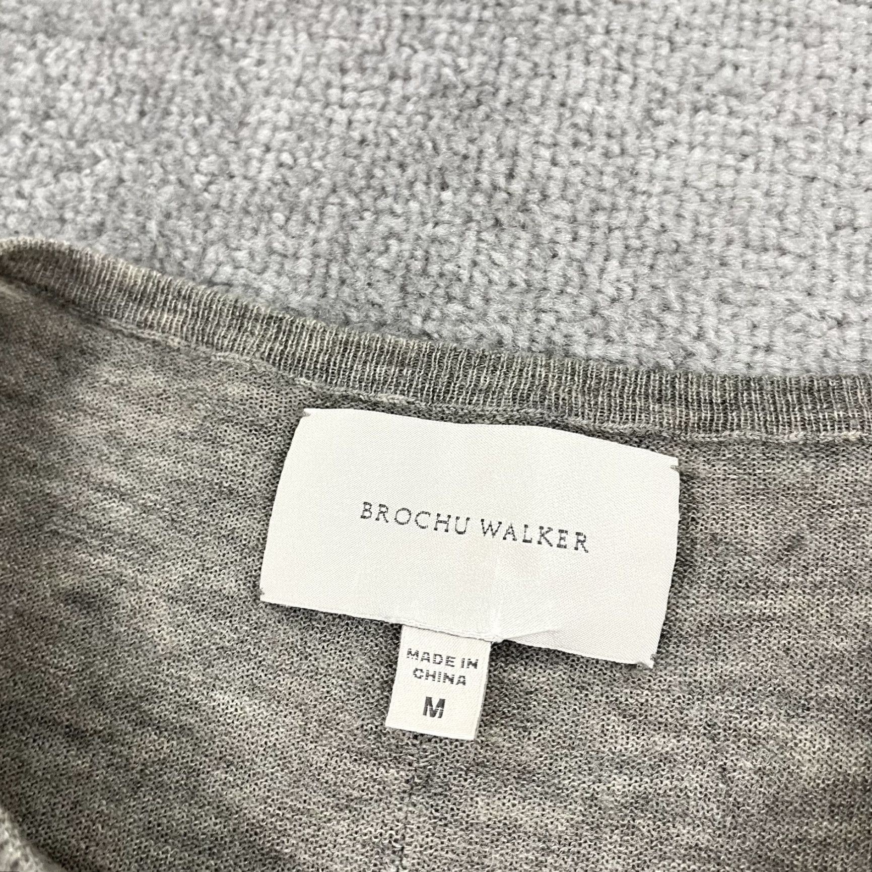 Brochu Walker Brochu Walker Sweater Womens Medium Colorblock Merino Wool Gray Blue Pullover Casual Classic Size M / US 6-8 / IT 42-44 - 2 Thumbnail