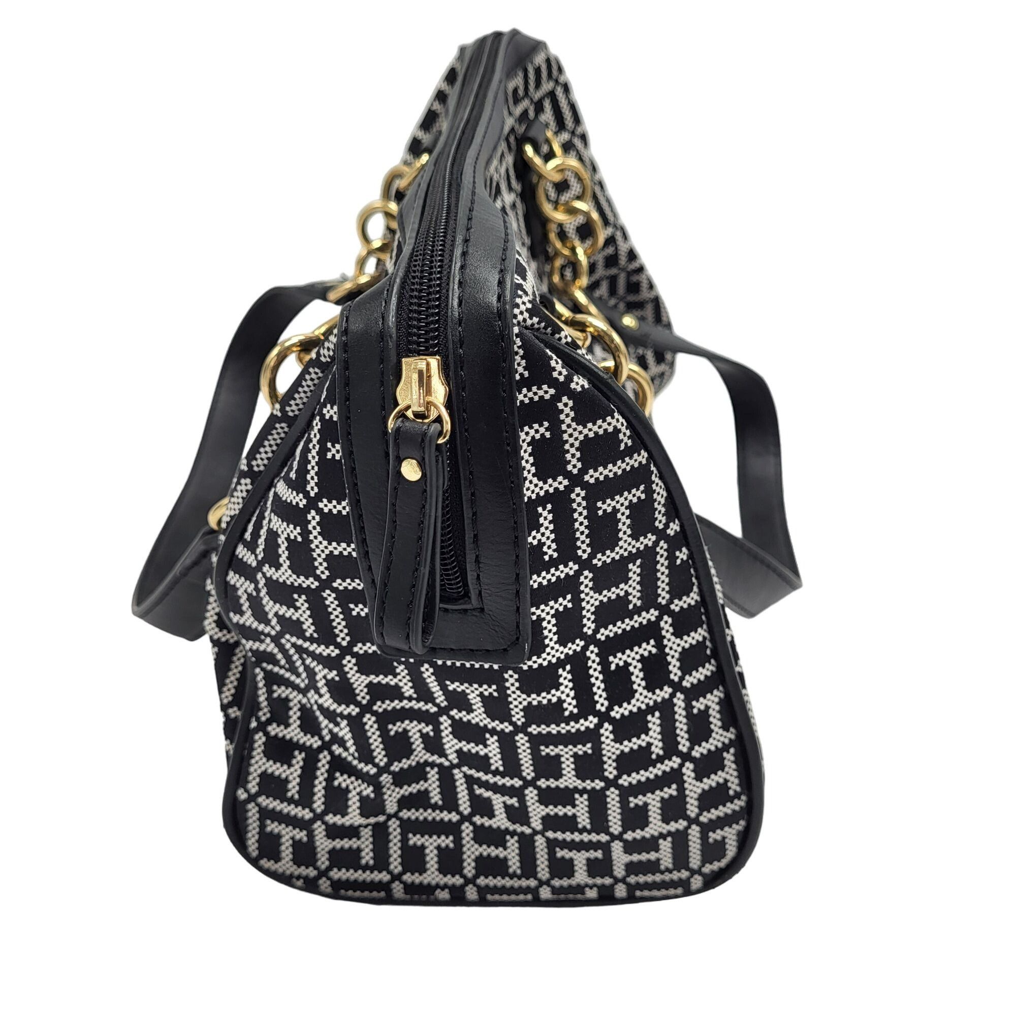 Tommy Hilfiger Tommy Hilfinger Signature Handbag Shoulderbag Purse Black Size ONE SIZE - 4 Thumbnail
