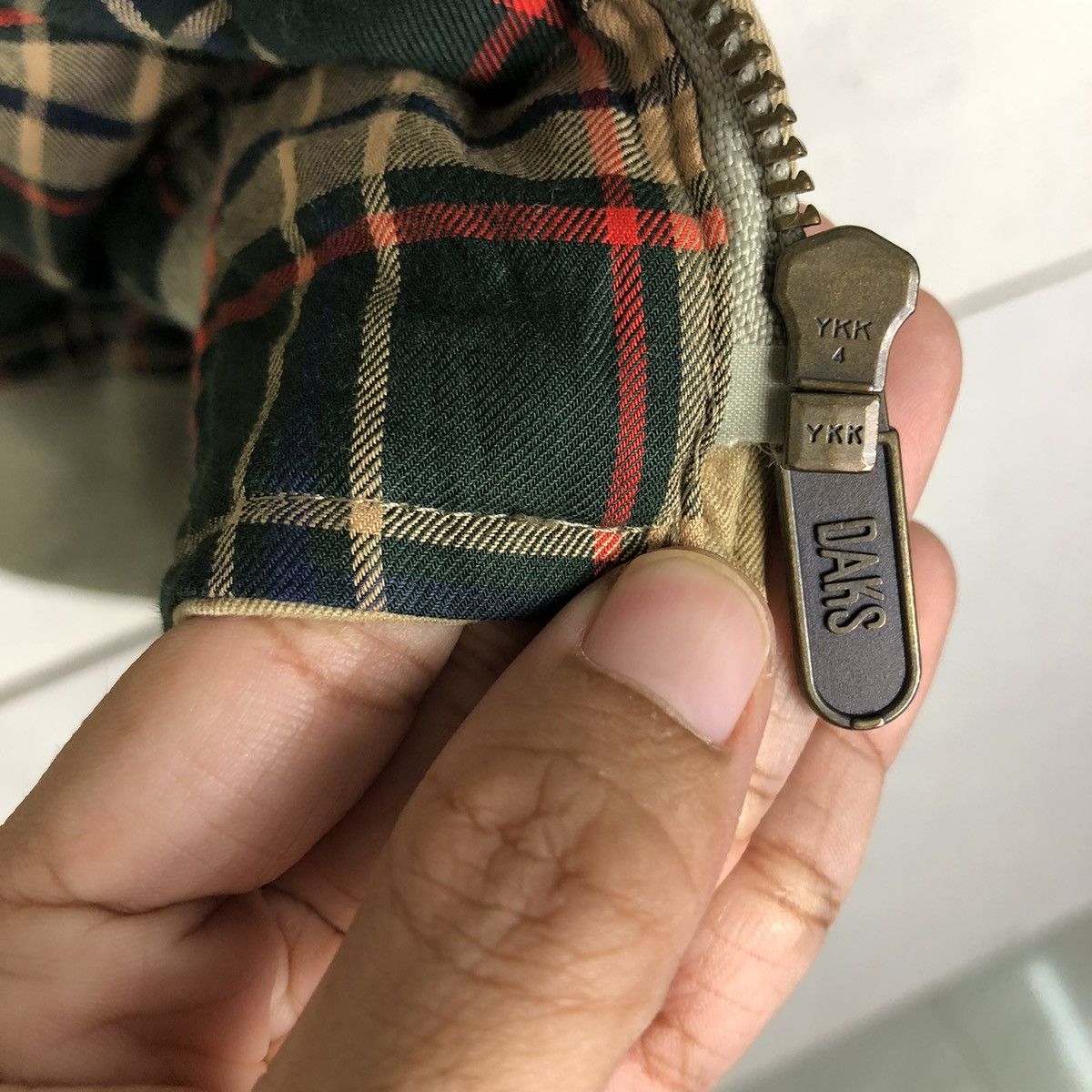 Japanese Brand 🔥VINTAGE BOMBER JACKET DAKS LONDON BLANKET TARTAN DESIGN Size US M / EU 48-50 / 2 - 19 Thumbnail