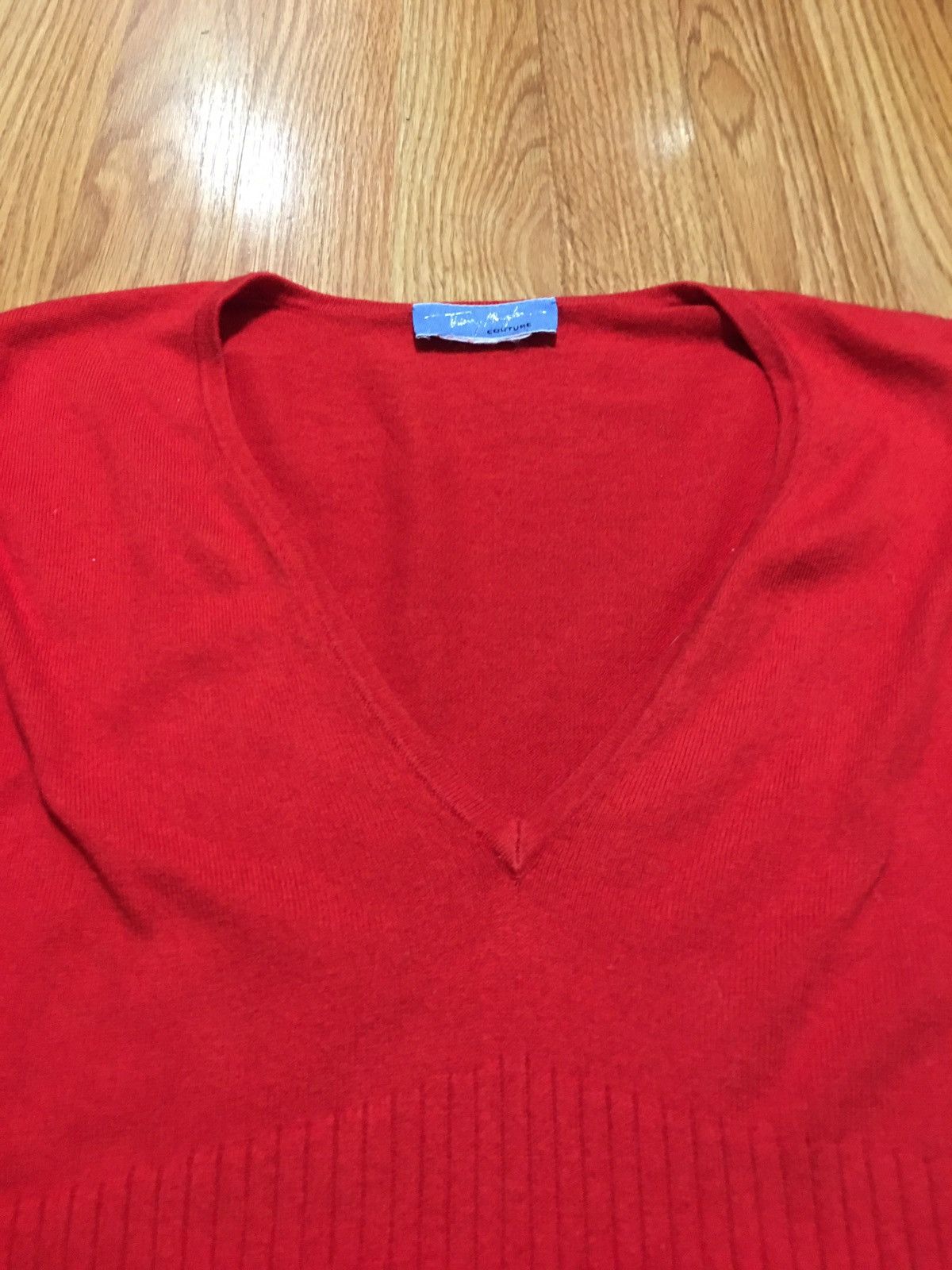 Thierry Mugler Thierry Mugler Couture Red Jumper Sweater Size S Size S / US 4 / IT 40 - 6 Thumbnail