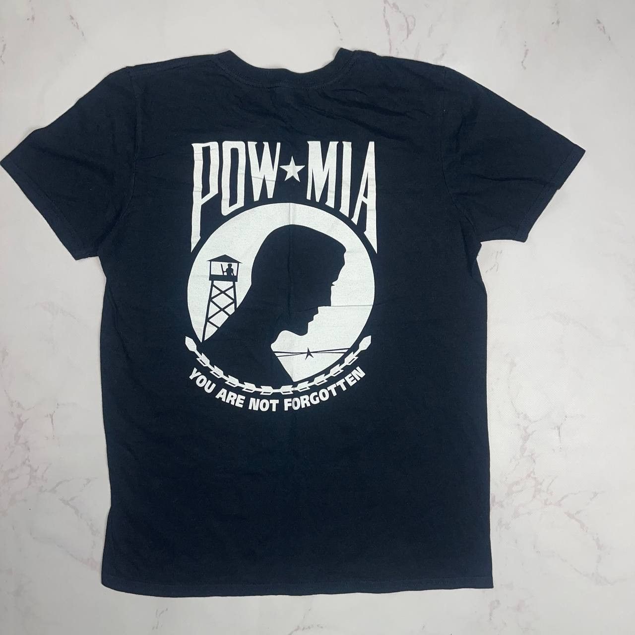 Vintage Vintage 80s POW MIA Vietnam War T-Shirt Size S Size US S / EU 44-46 / 1 - 1 Thumbnail