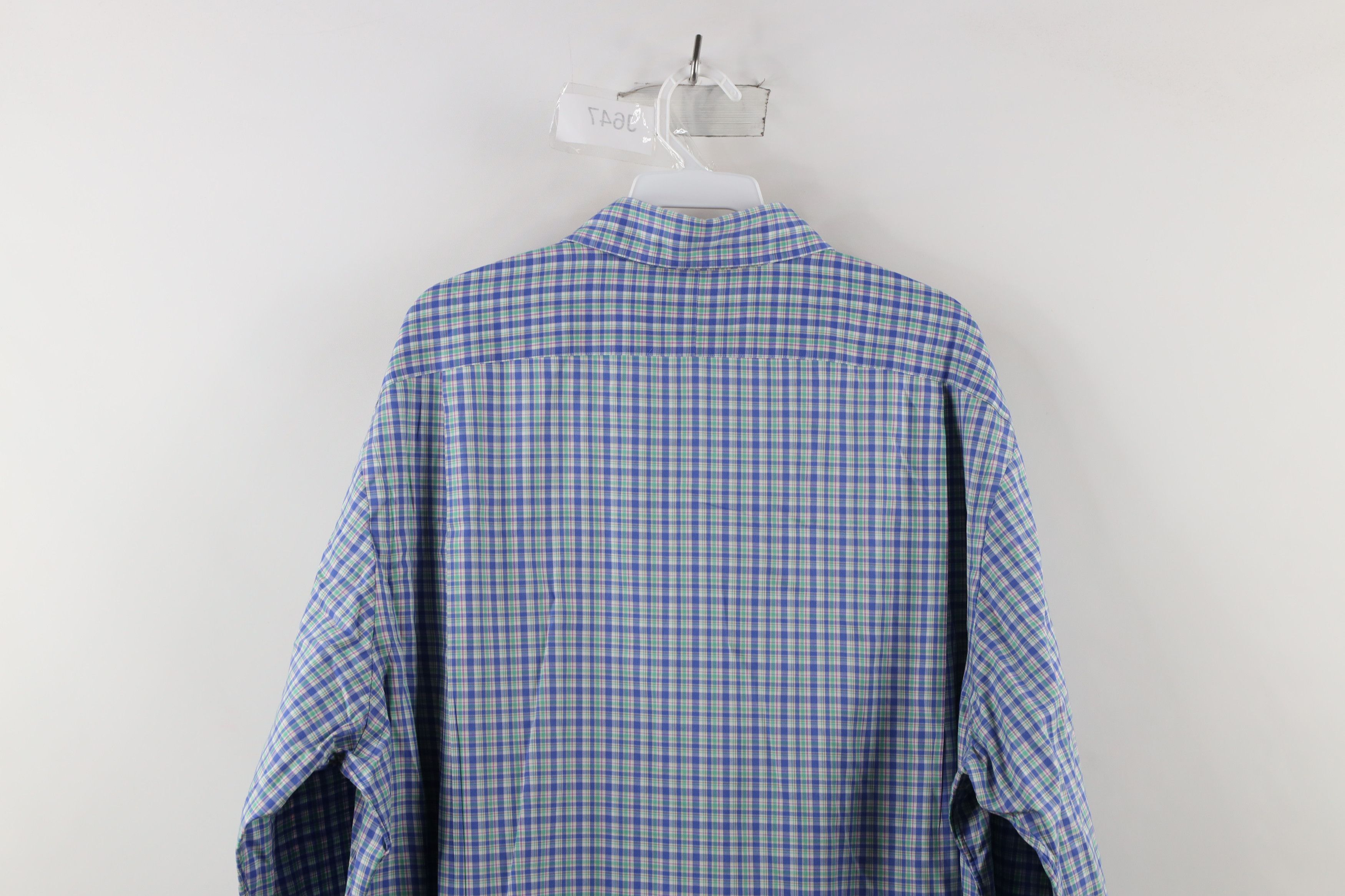 Ralph Lauren × Vintage Ralph Lauren Performance Rainbow Plaid Collared Button Shirt Size US XL / EU 56 / 4 - 8 Thumbnail