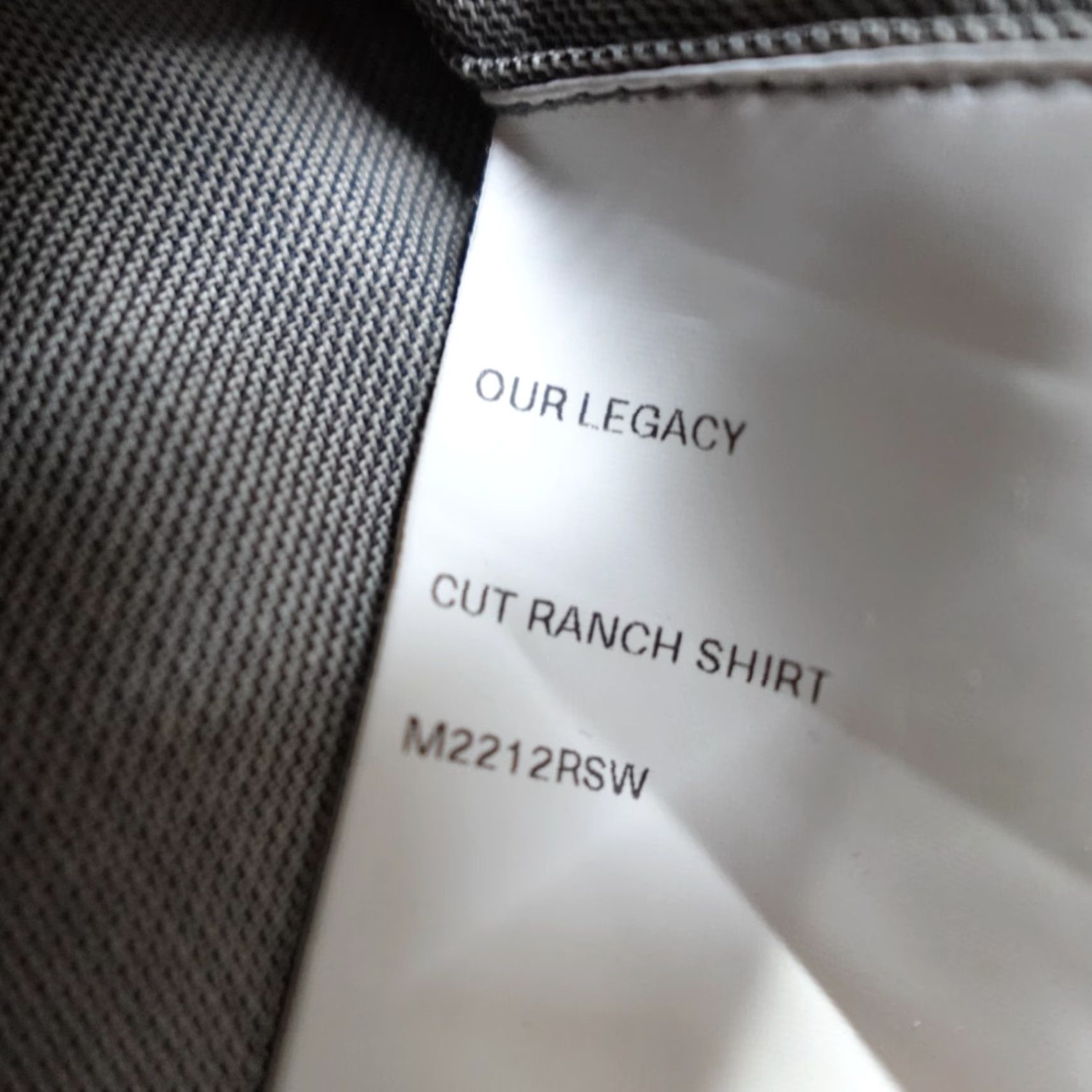 Our Legacy **OUR LEGACY Gray Wool Button-Up Shirt 2XL Western** User: **OUR LEGACY 2XL Gray Wool Button-Up Shirt Western** Size US XXL / EU 58 / 5 - 6 Thumbnail