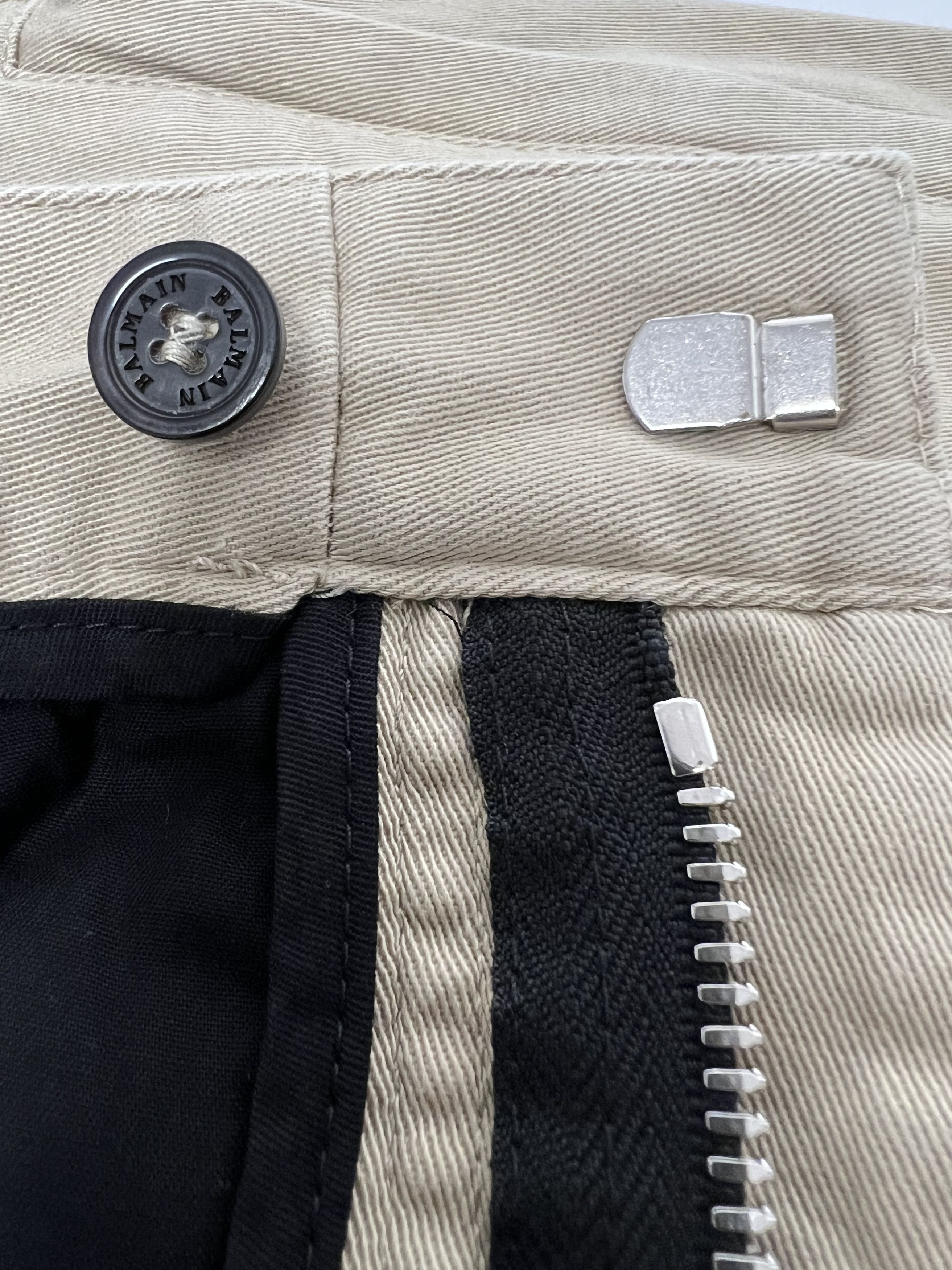 Balmain 690€ BALMAIN PARIS COTTON BLEND CASUAL PANTS MADE IN ITALY Size US 38 / EU 54 - 12 Thumbnail