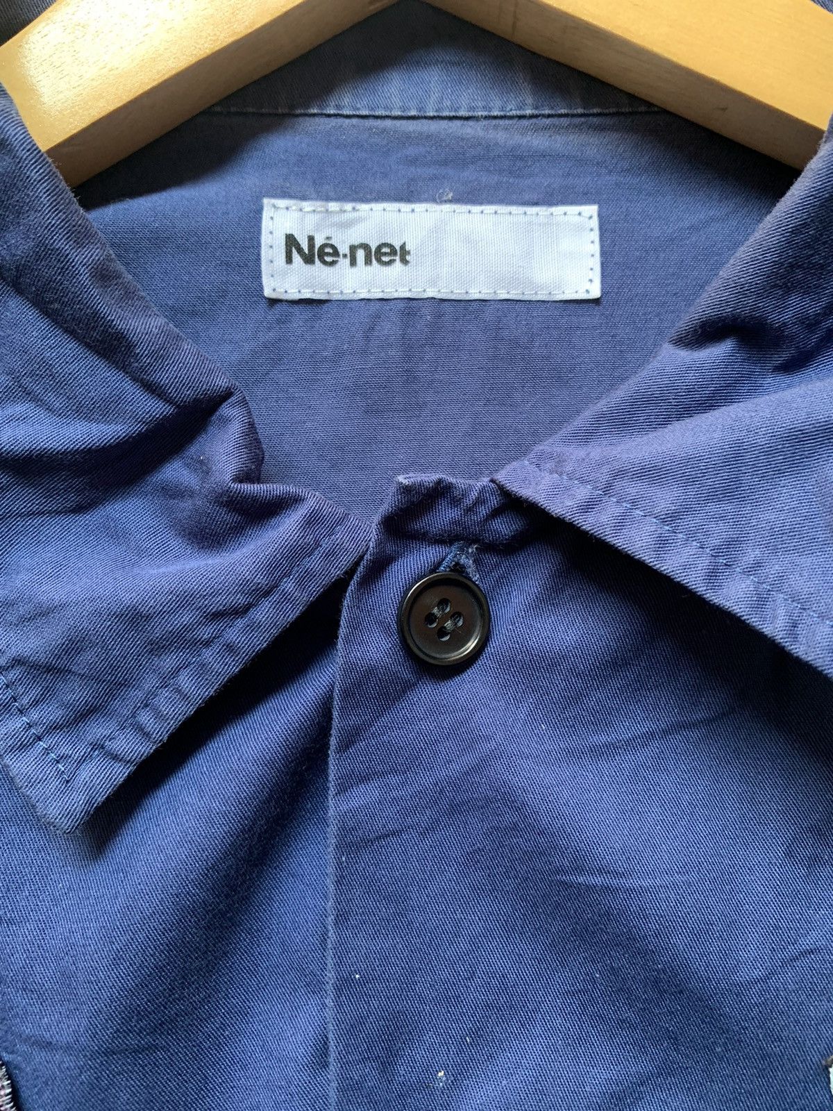 Issey Miyake × Japanese Brand × Ne-Net 2000s Ne-net by Issey Miyake Double Pocket Shirt Size US M / EU 48-50 / 2 - 14 Thumbnail
