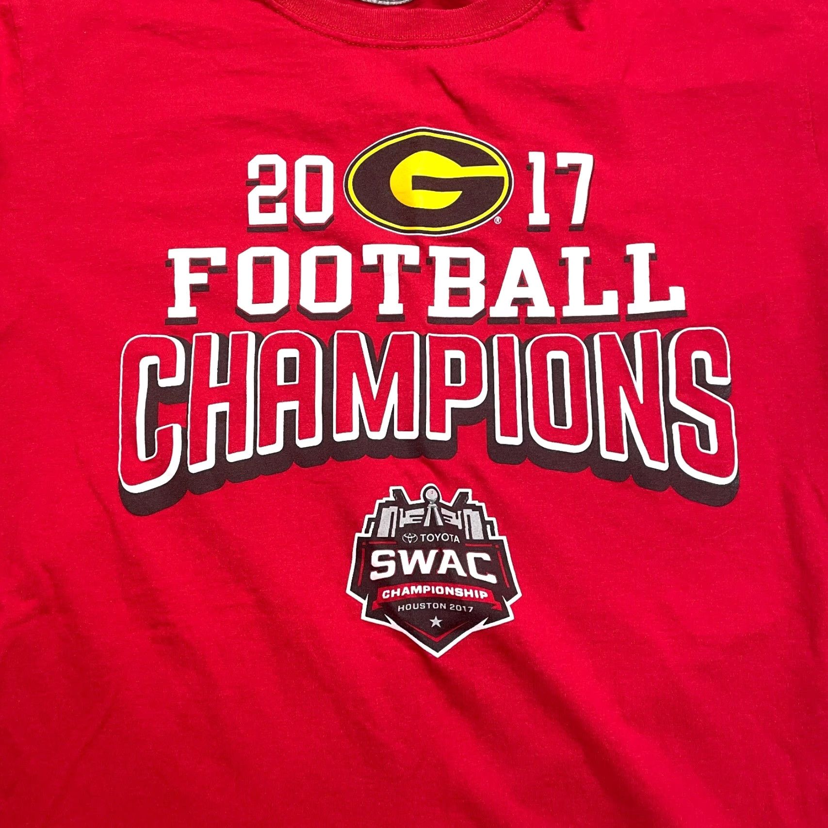 Russell Athletic Russell Athletic Shirt Mens Large Grambling 2017 Football Champions Logo SWAC Red Cotton Jersey Short Sleeve Crew Neck Size US M / EU 48-50 / 2 - 3 Thumbnail