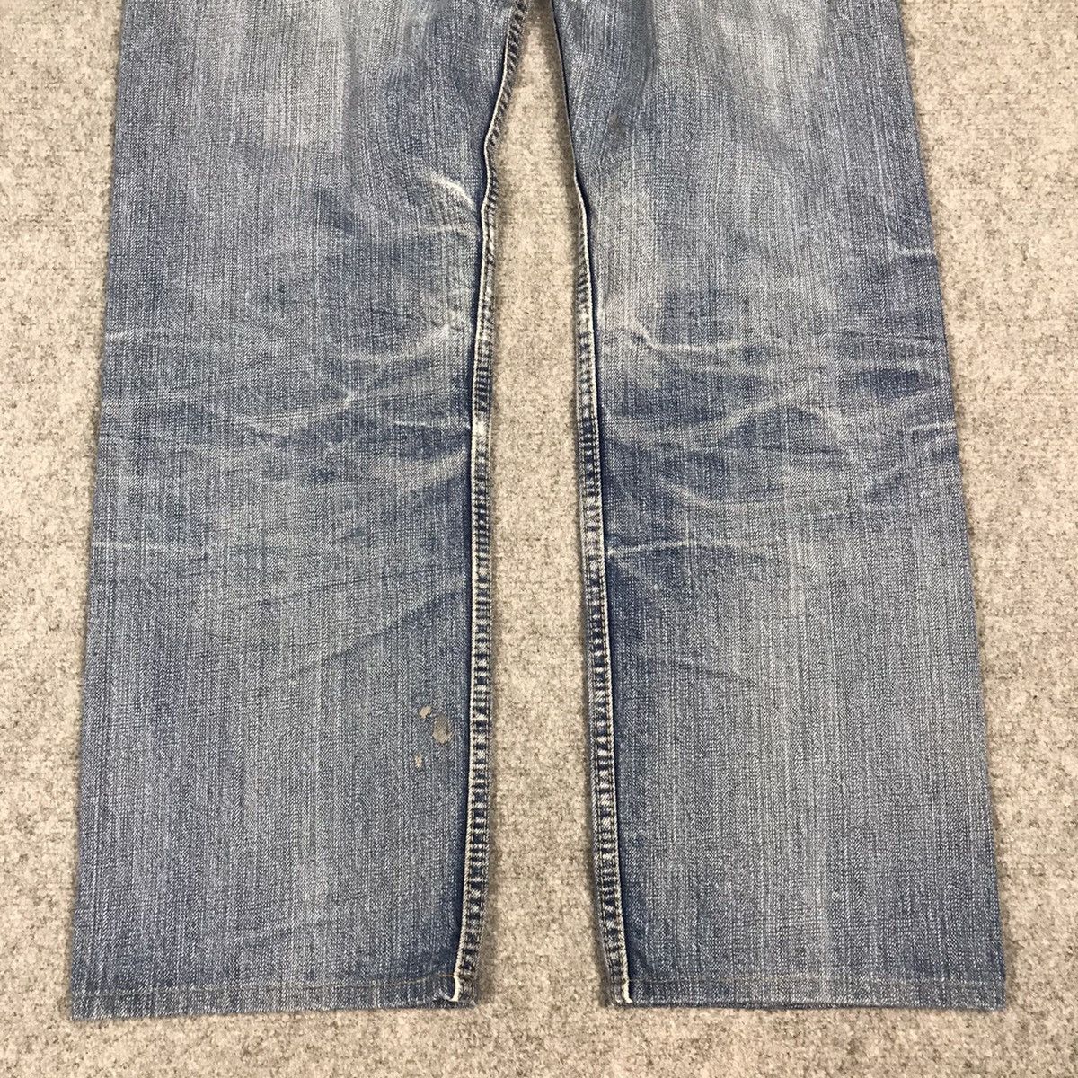Designer × Japanese Brand DMG DISTRESSED BLUE DENIM PATCHWORK PANTS Size US 30 / EU 46 - 8 Thumbnail