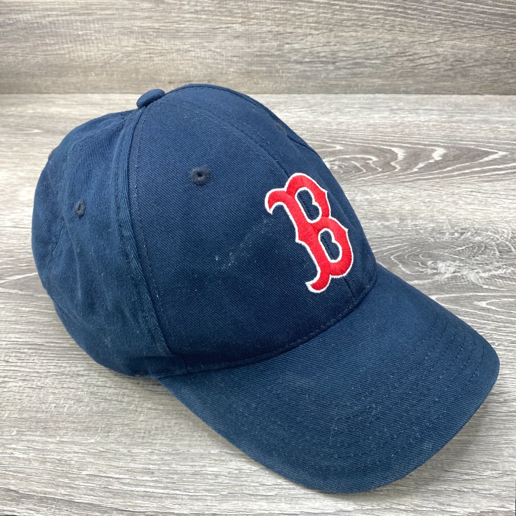 MLB Boston Red Sox Baseball Cap Hat MLB Strapback Blue Mens One Size Adjustable Breathable Genuine Merchandise Cap Size ONE SIZE - 4 Thumbnail