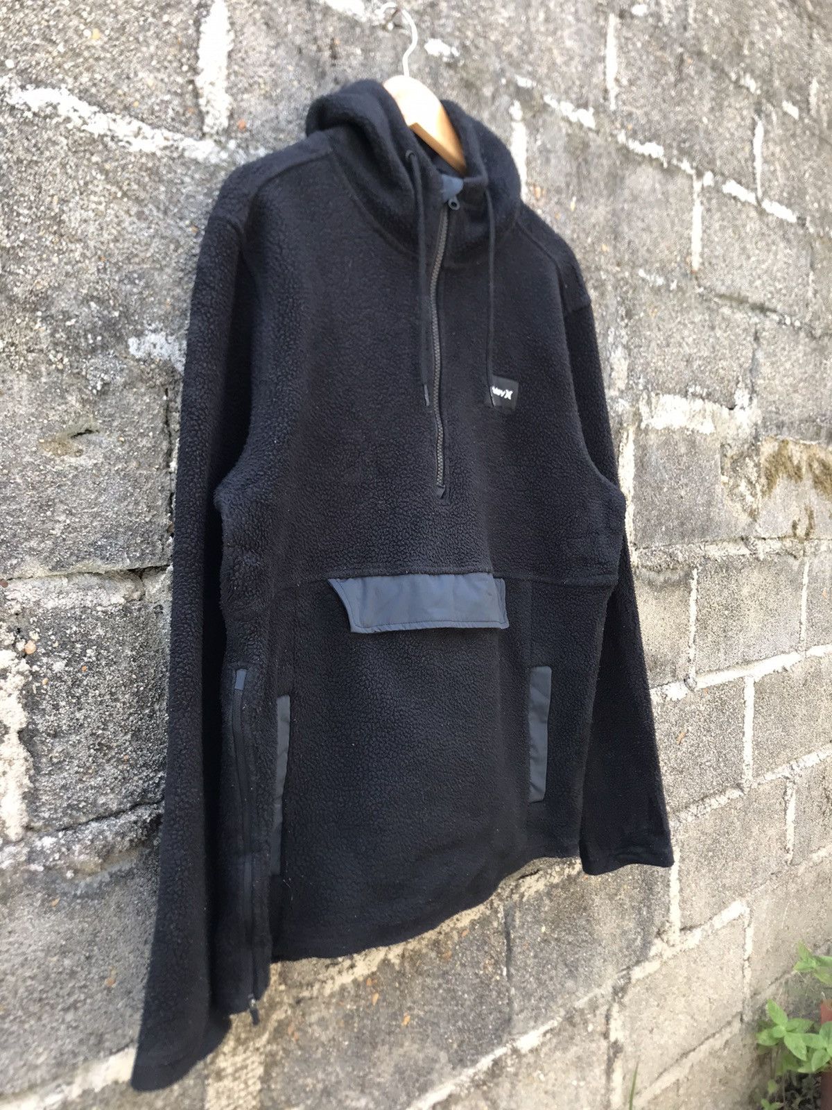 Hurley × Japanese Brand 🌟Hurley Black Fleece Pullover Hoodies Sweatshirt Size US M / EU 48-50 / 2 - 2 Thumbnail