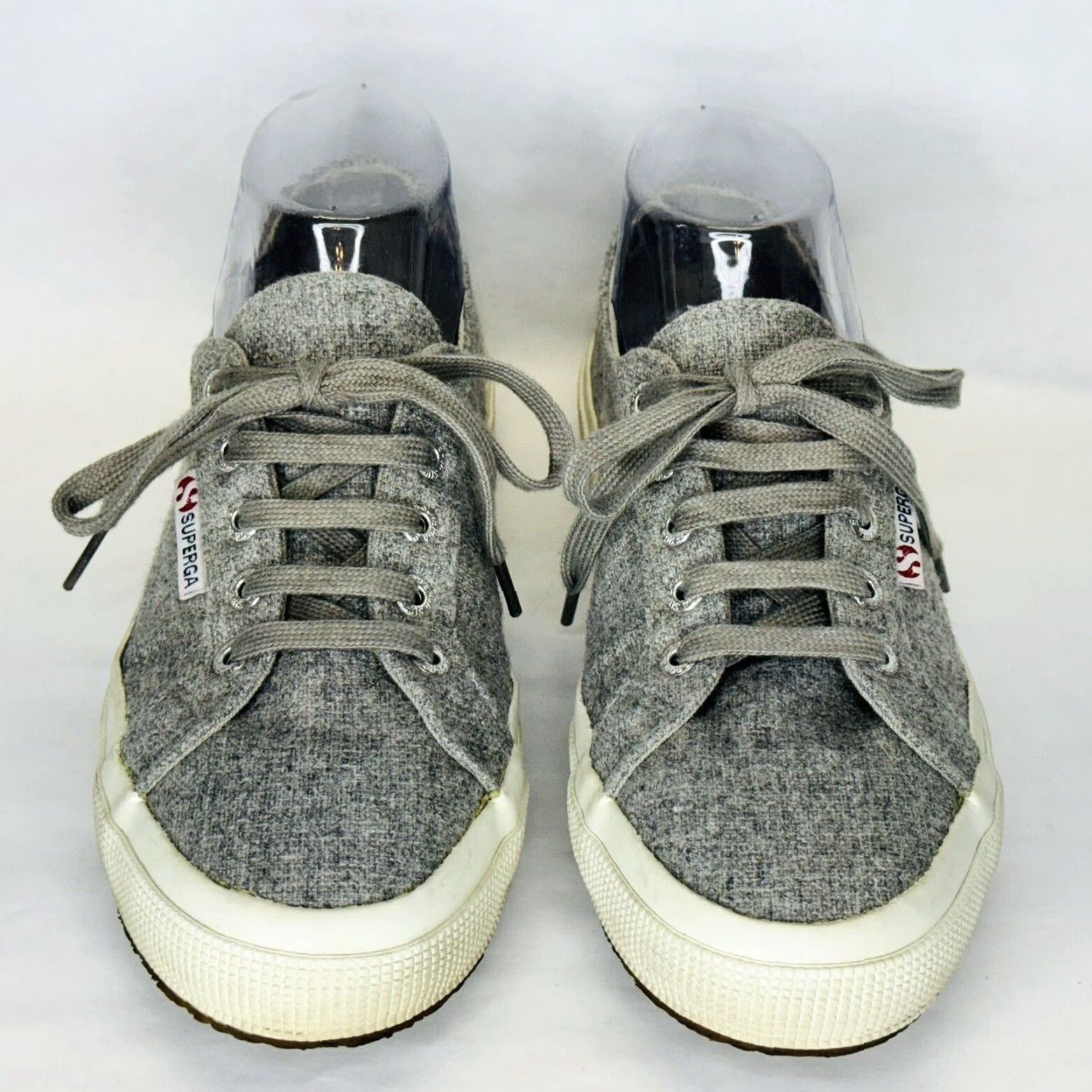 Superga Superga Sneaker Women Wool Blend Lace Up Gray Casual Athletic US 7 Size US 7 / IT 37 - 6 Thumbnail