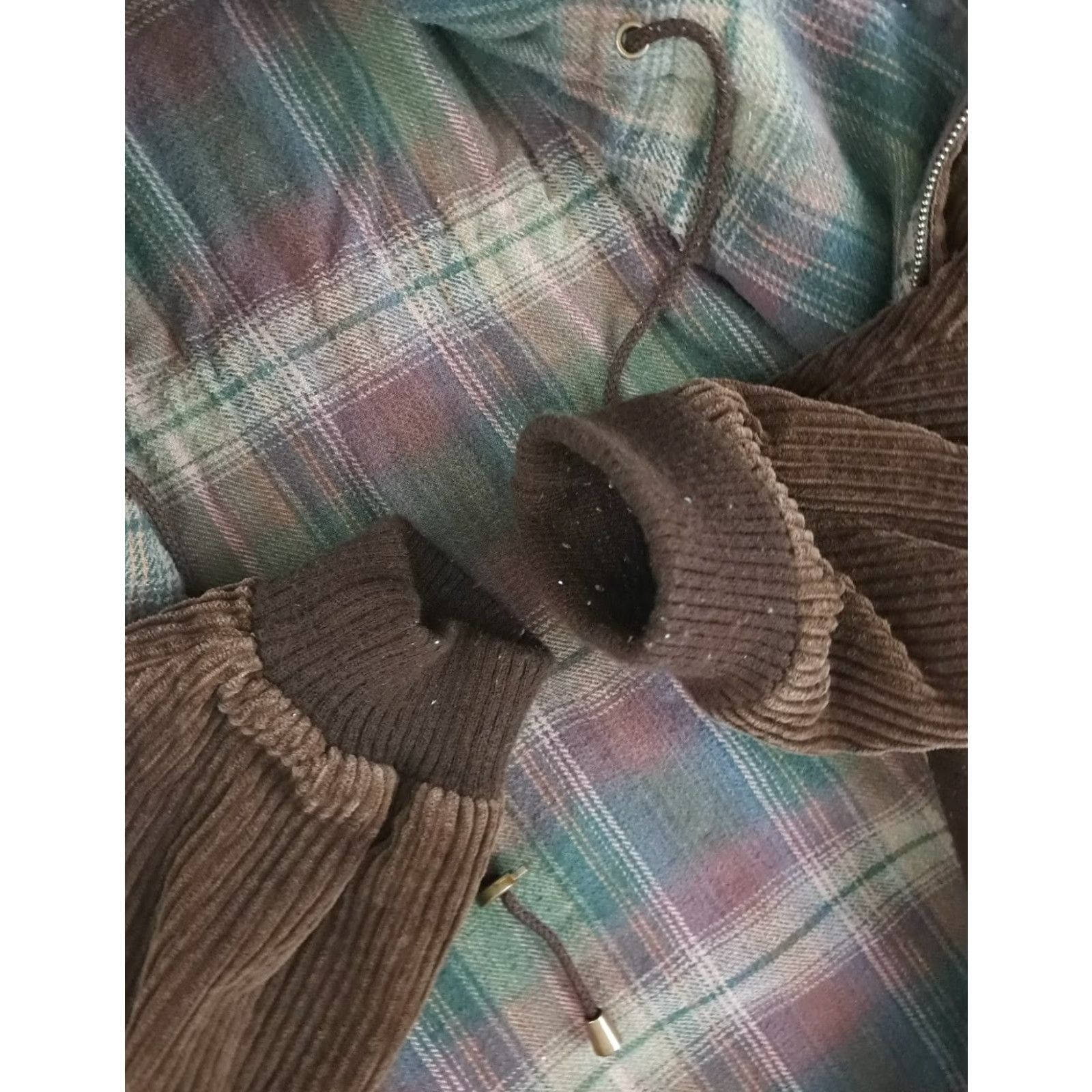 Vintage VINTAGE Corduroy Plaid Lined Brown Full Zip Jacket 2XL Parka Jacket Cotton Corduroy Unisex Adults Winter Fall Size US XXL / EU 58 / 5 - 5 Thumbnail
