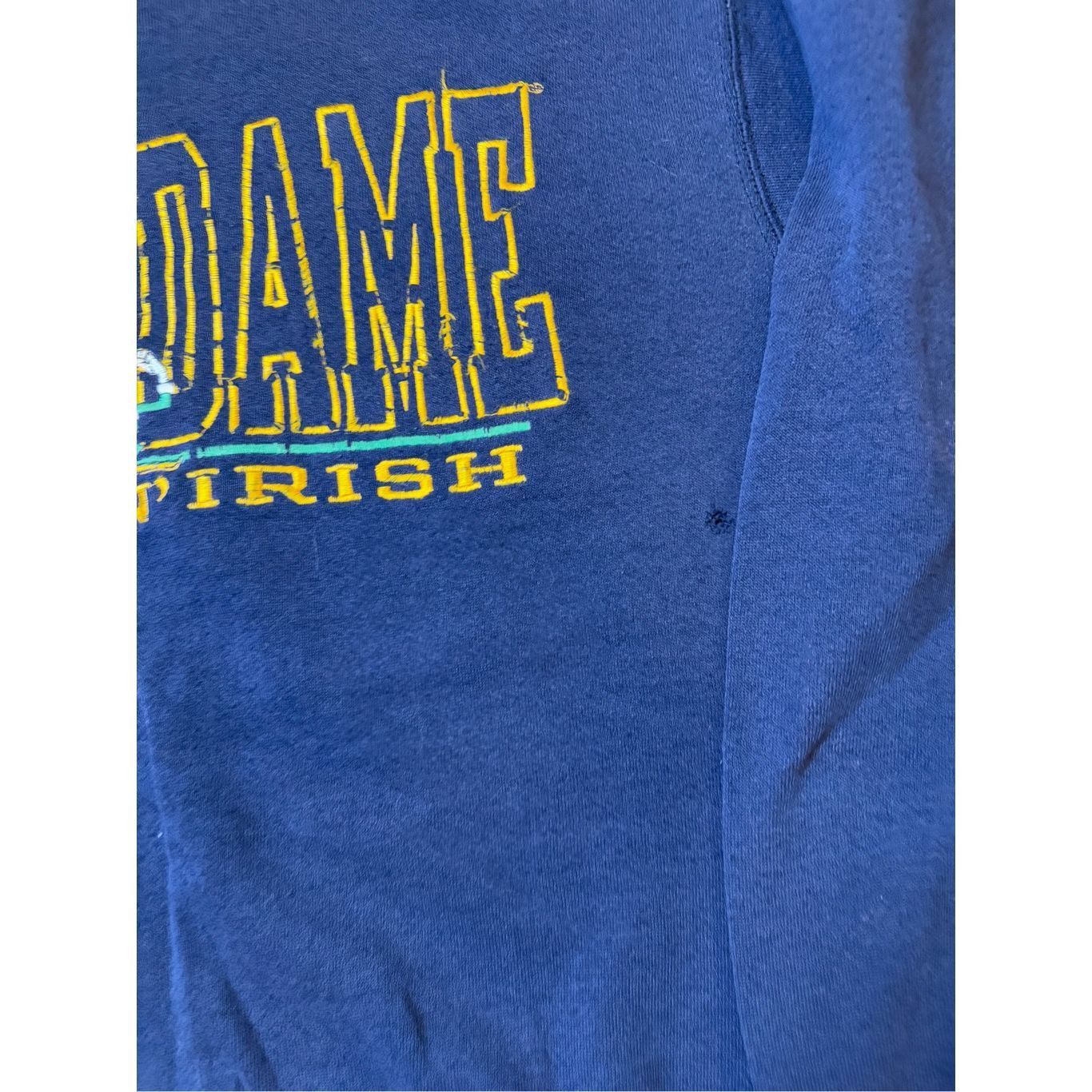 Vintage Size M - Notre Dame 1990s Vintage sweatshirt Crewneck Embroi Size US M / EU 48-50 / 2 - 2 Thumbnail